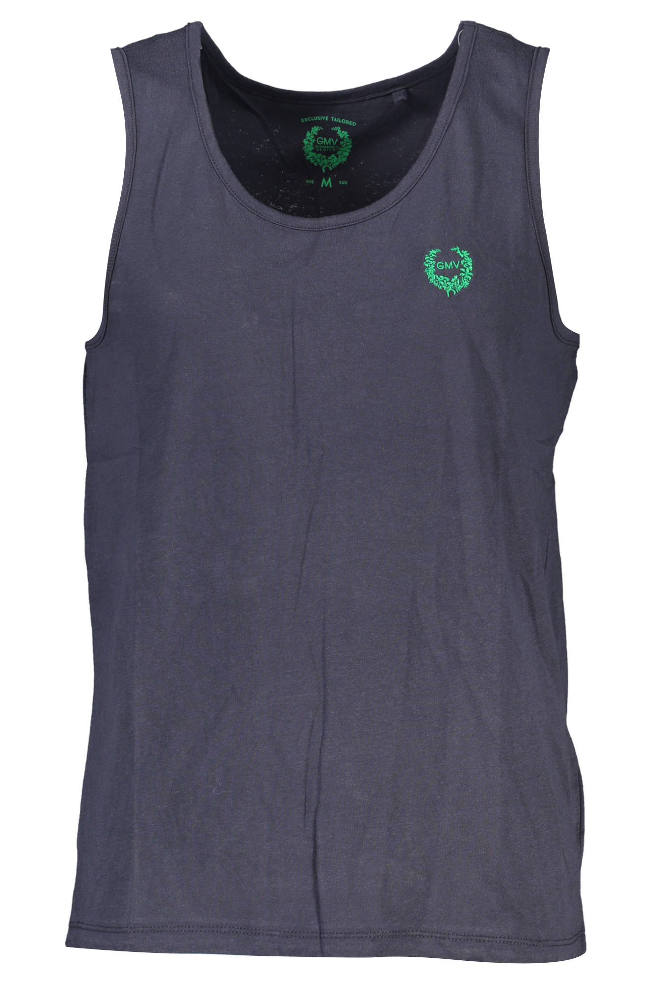 GIAN MARCO VENTURI MEN BLUE TANK TOP GIAN MARCO VENTURI MEN BLUE TANK TOP