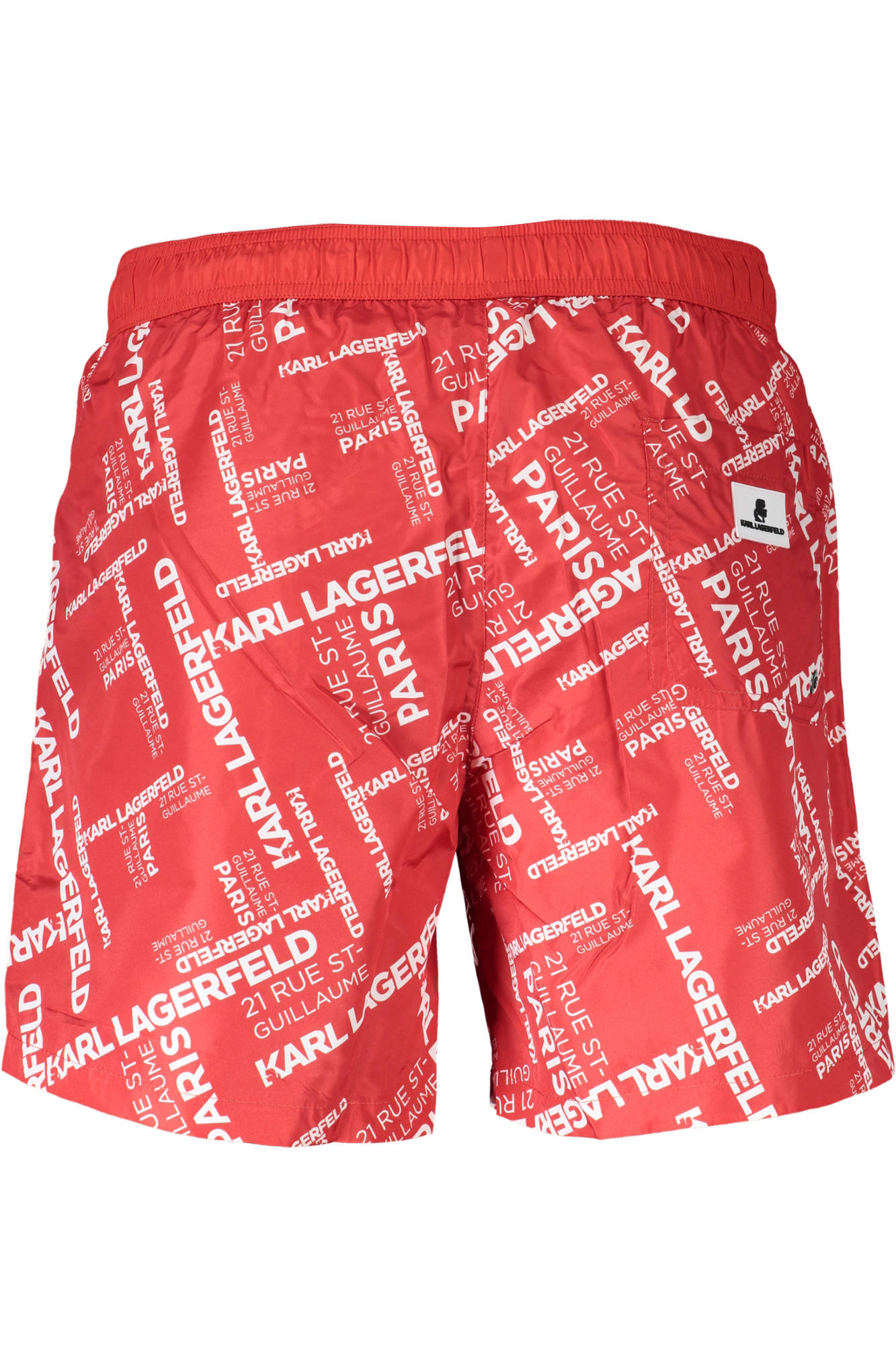 KARL LAGERFELD BEACHWEAR SWIMSUIT MEN BOTTOM RED