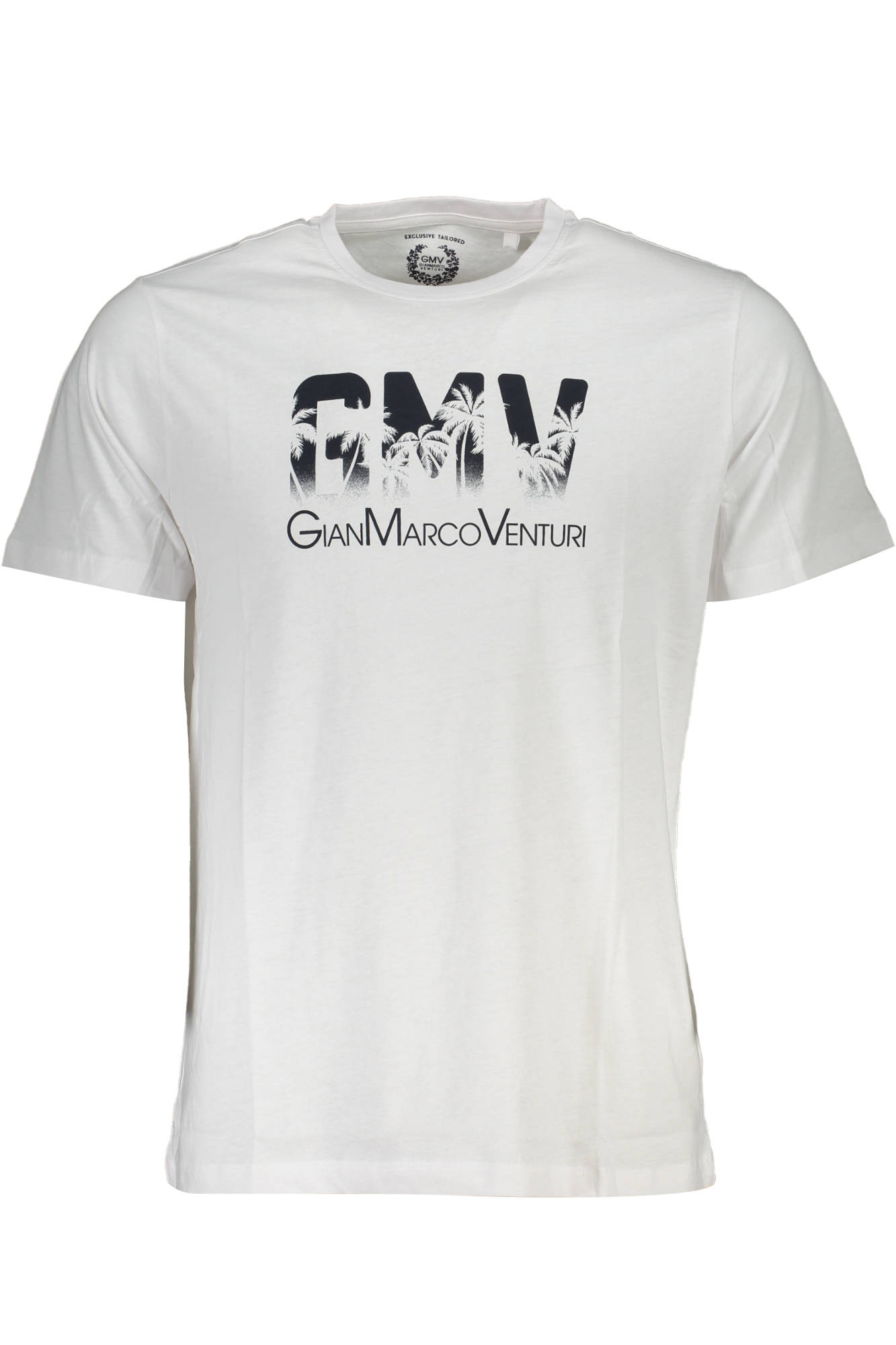 GIAN MARCO VENTURI MEN SHORT SLEEVE T-SHIRT WHITE GIAN MARCO VENTURI MEN SHORT SLEEVE T-SHIRT WHITE