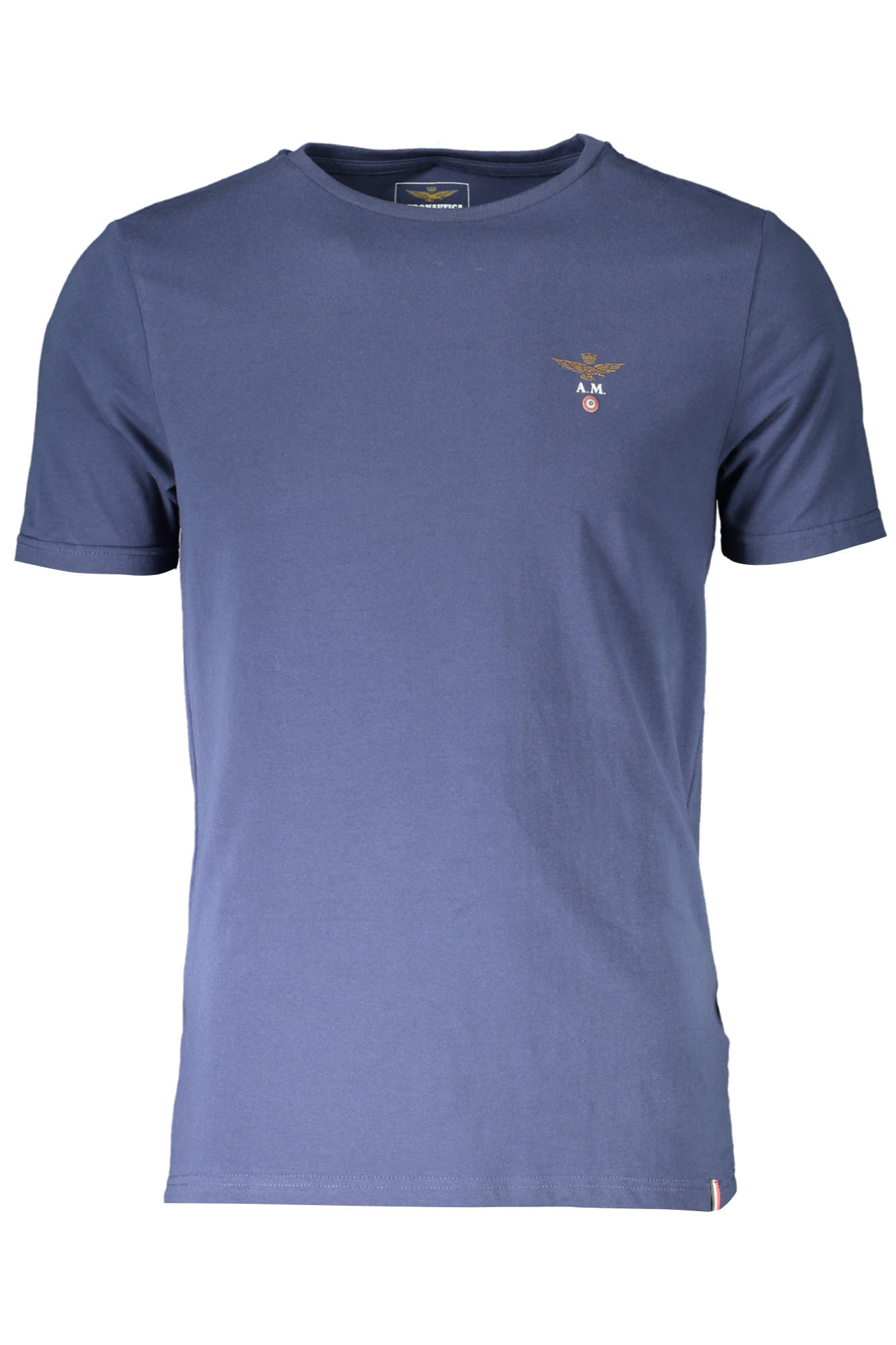 AERONAUTICA MILITARE MEN BLUE OUTDOOR T-SHIRT AERONAUTICA MILITARE MEN BLUE OUTDOOR T-SHIRT