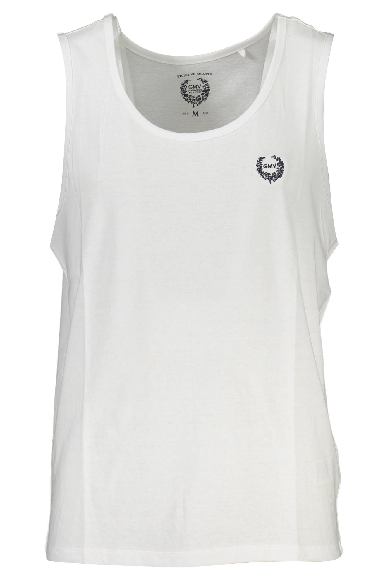 GIAN MARCO VENTURI MEN WHITE TANK TOP GIAN MARCO VENTURI MEN WHITE TANK TOP