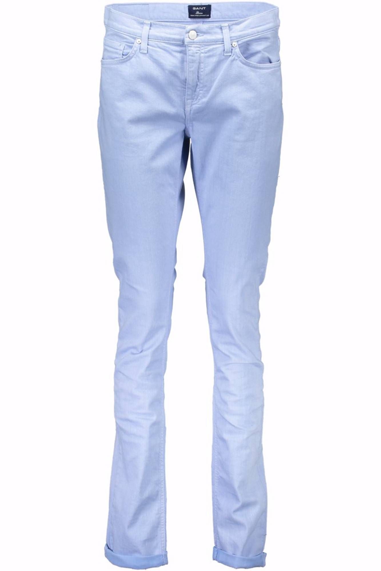 GANT WOMEN LIGHT BLUE TROUSERS GANT WOMEN LIGHT BLUE TROUSERS