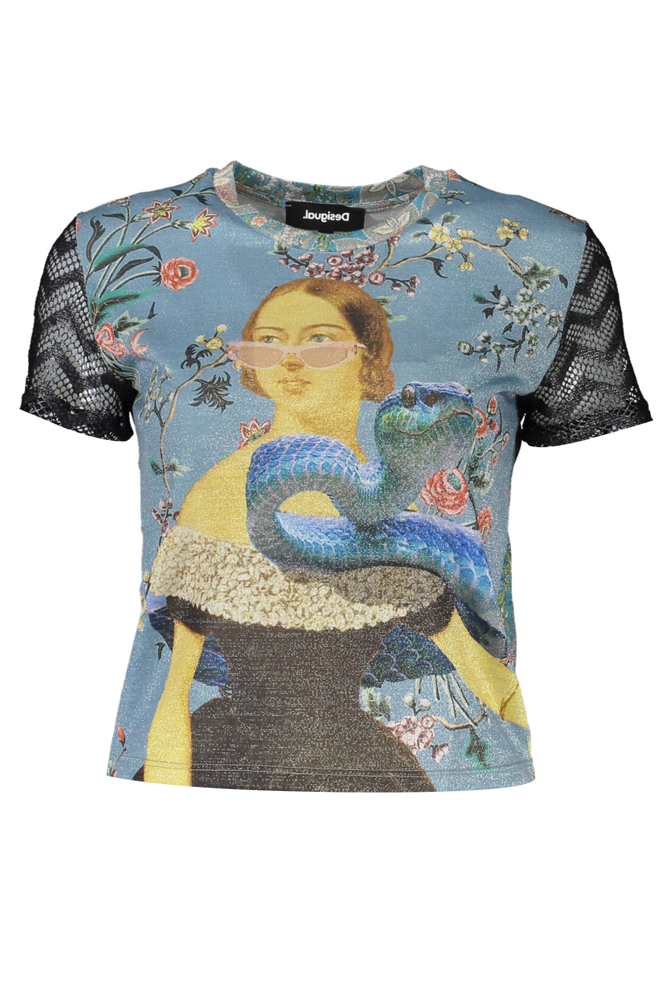 DESIGUAL SHORT SLEEVE T-SHIRT WOMEN BLUE DESIGUAL SHORT SLEEVE T-SHIRT WOMEN BLUE