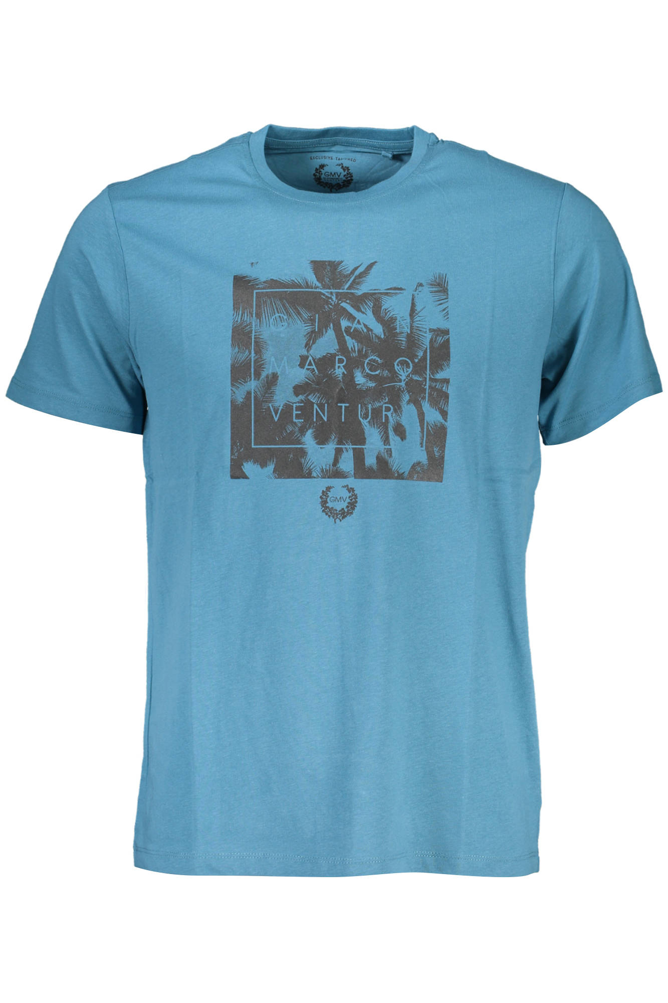 GIAN MARCO VENTURI MEN SHORT SLEEVE T-SHIRT BLUE
