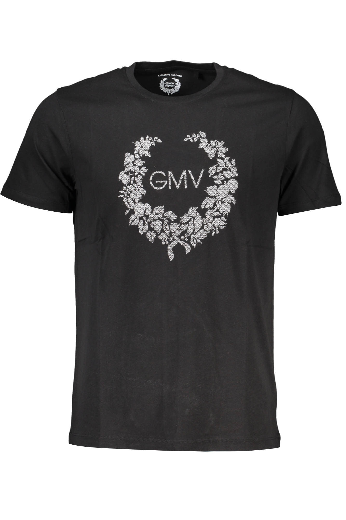 GIAN MARCO VENTURI MEN SHORT SLEEVE T-SHIRT BLACK GIAN MARCO VENTURI MEN SHORT SLEEVE T-SHIRT BLACK
