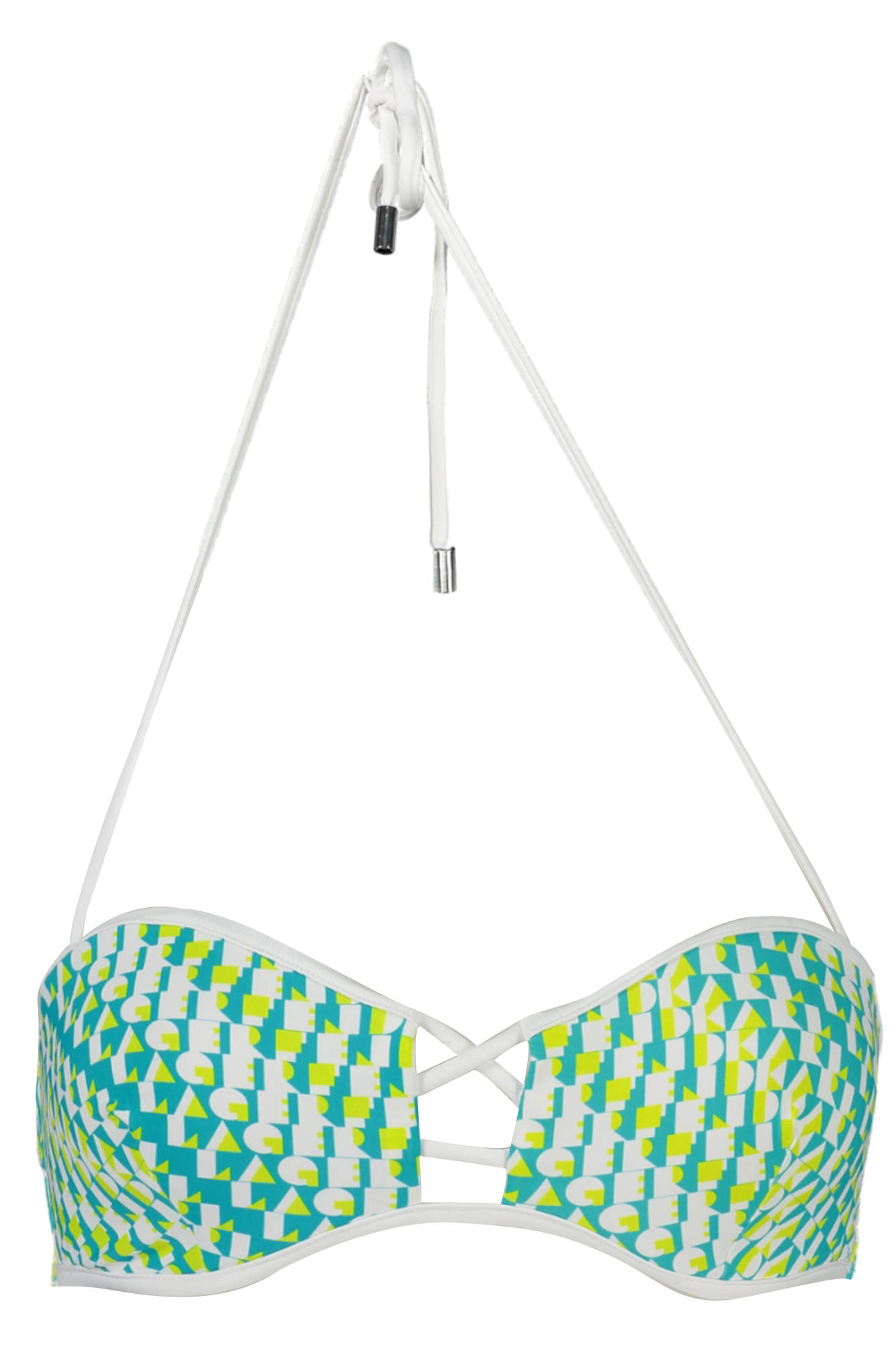 KARL LAGERFELD BEACHWEAR SWIMSUIT TOP WOMEN GREEN KARL LAGERFELD BEACHWEAR SWIMSUIT TOP WOMEN GREEN