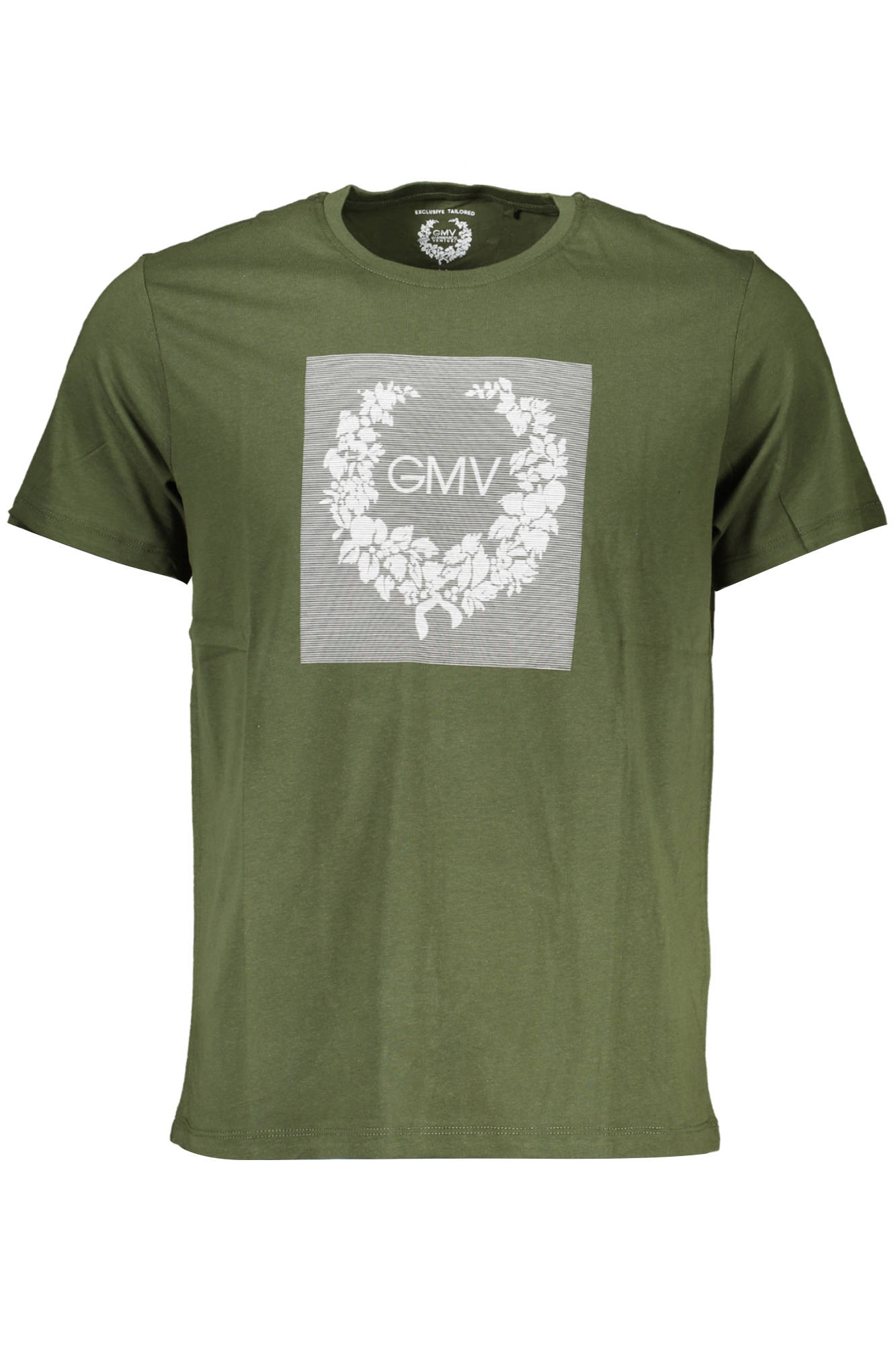 GIAN MARCO VENTURI MEN SHORT SLEEVE T-SHIRT GREEN GIAN MARCO VENTURI MEN SHORT SLEEVE T-SHIRT GREEN