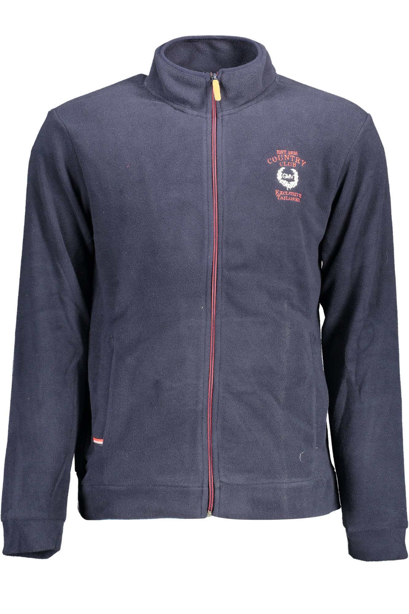 GIAN MARCO VENTURI MEN BLUE ZIP-UP SWEATSHIRT GIAN MARCO VENTURI MEN BLUE ZIP-UP SWEATSHIRT