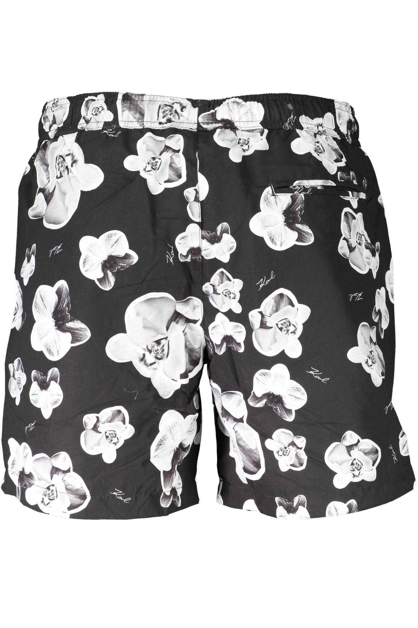 KARL LAGERFELD BEACHWEAR SWIMSUIT BLACK MEN BOTTOM
