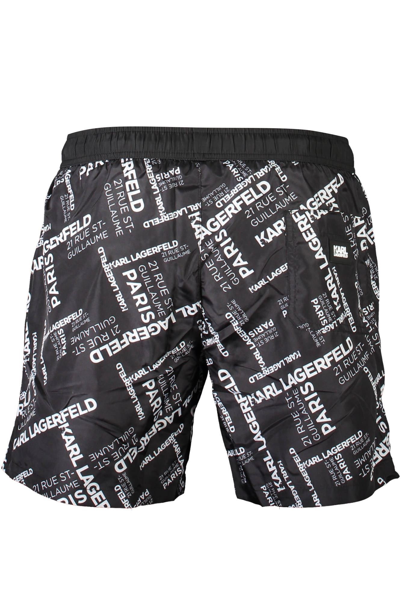 KARL LAGERFELD BEACHWEAR SWIMSUIT BLACK MEN BOTTOM