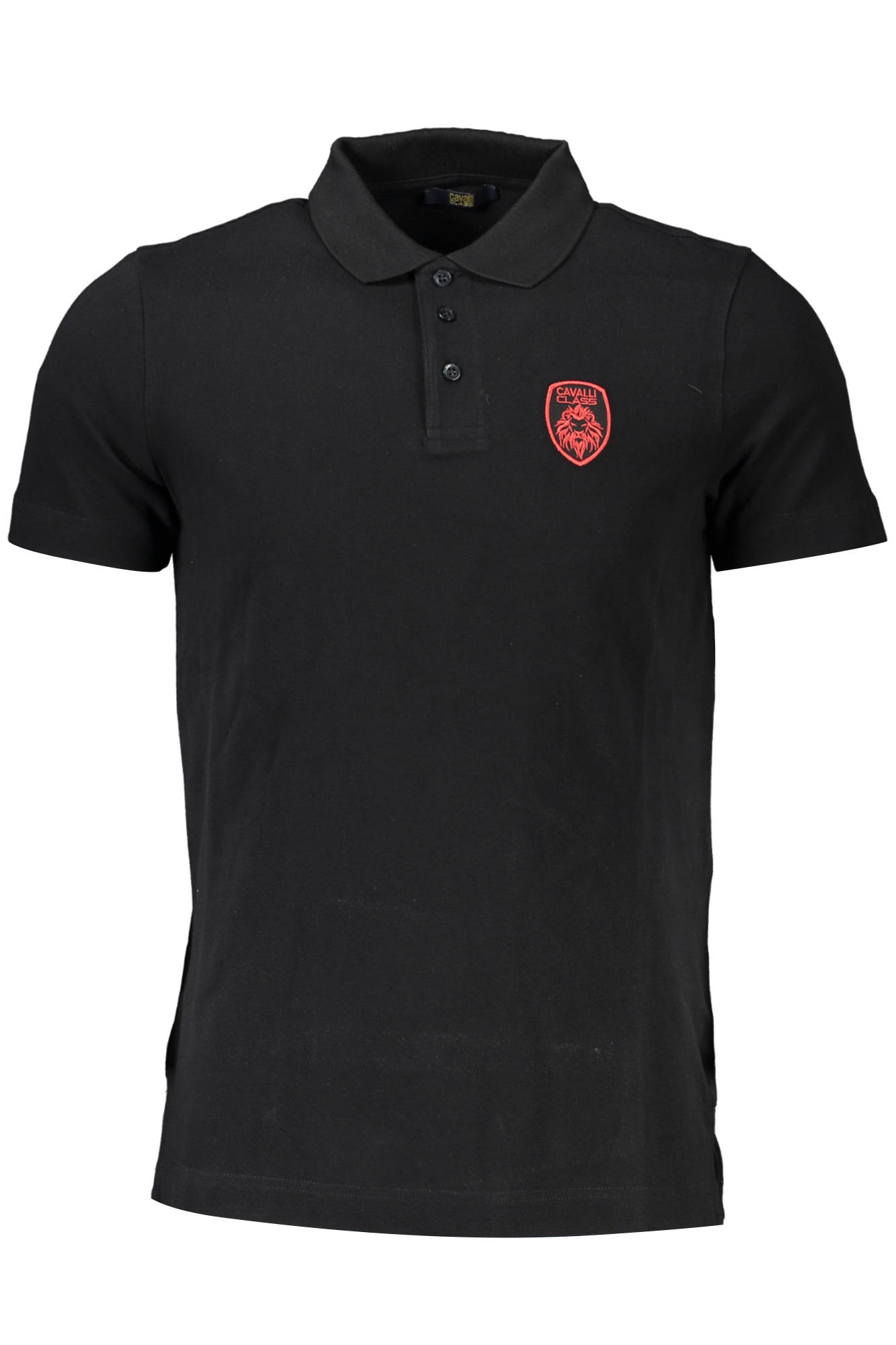 CAVALLI CLASS POLO SHORT SLEEVE MEN BLACK