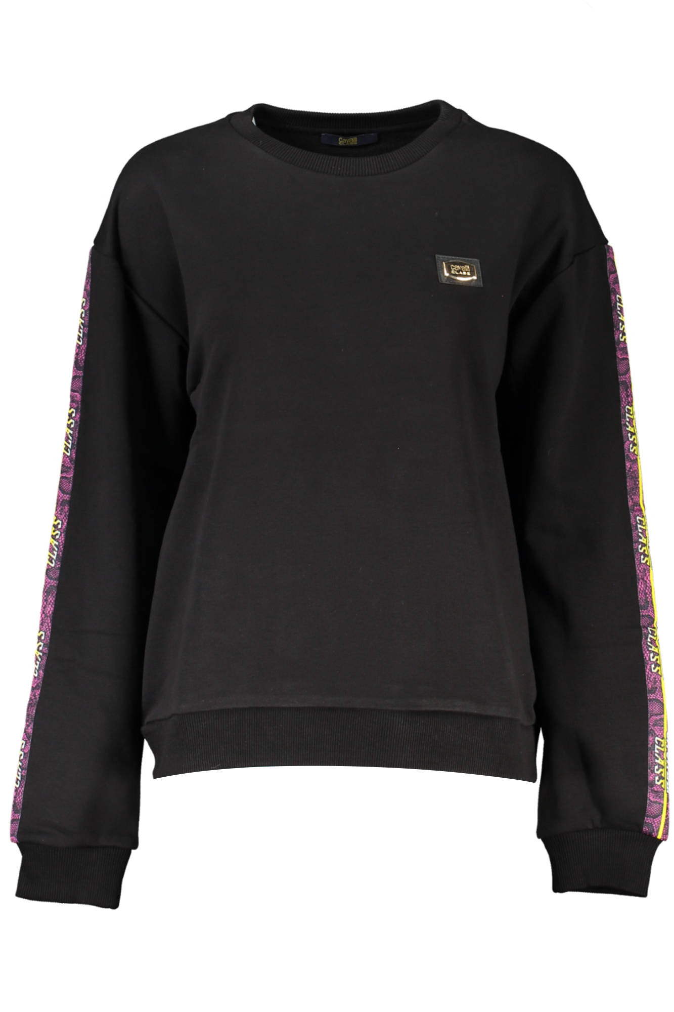 CAVALLI CLASS SWEATSHIRT WITHOUT ZIP WOMEN BLACK CAVALLI CLASS SWEATSHIRT WITHOUT ZIP WOMEN BLACK