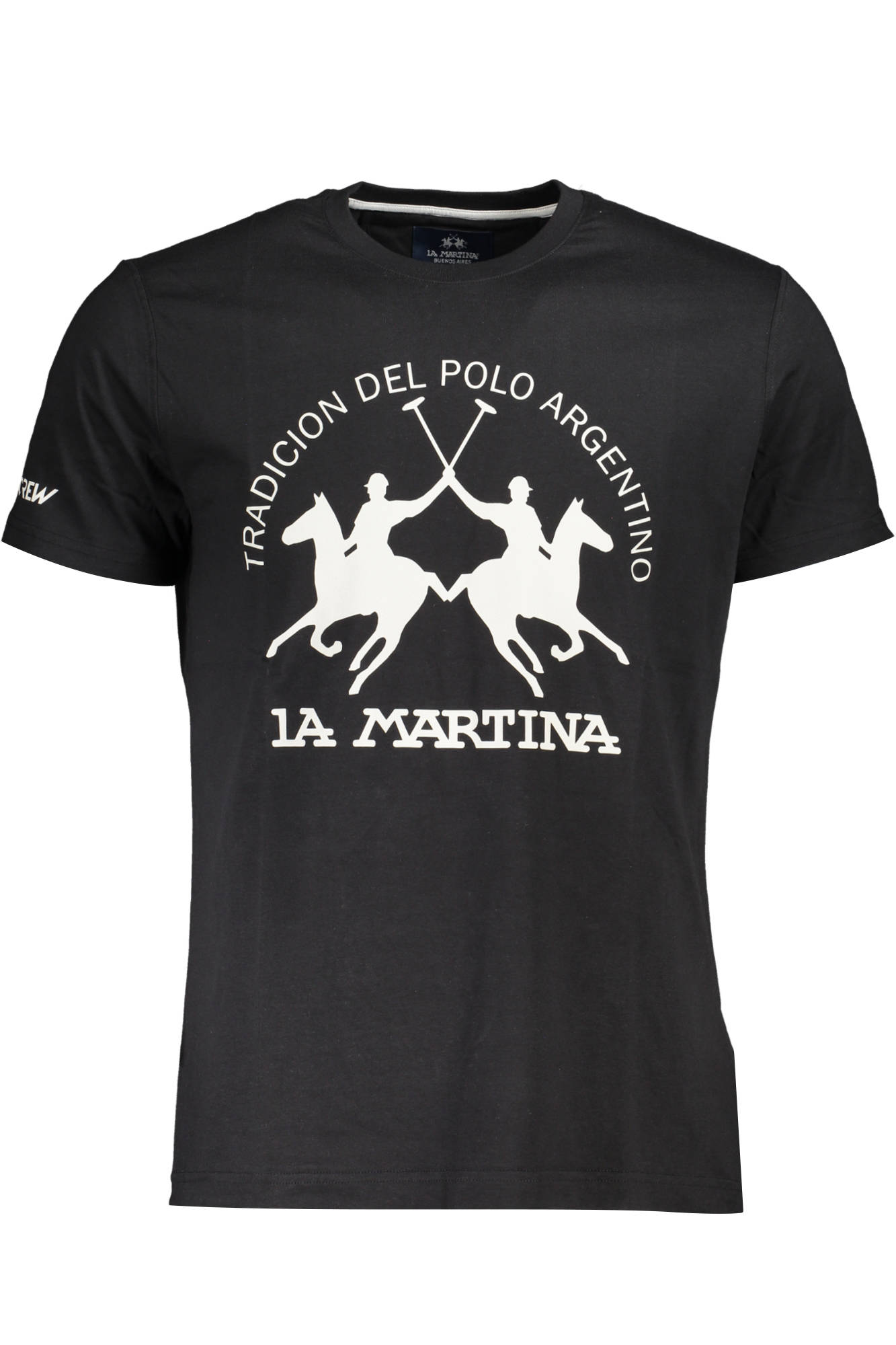 LA MARTINA MEN SHORT SLEEVE T-SHIRT BLACK LA MARTINA MEN SHORT SLEEVE T-SHIRT BLACK