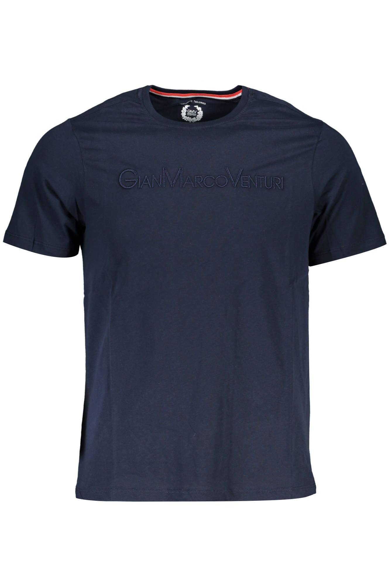 GIAN MARCO VENTURI MEN SHORT SLEEVE T-SHIRT BLUE GIAN MARCO VENTURI MEN SHORT SLEEVE T-SHIRT BLUE