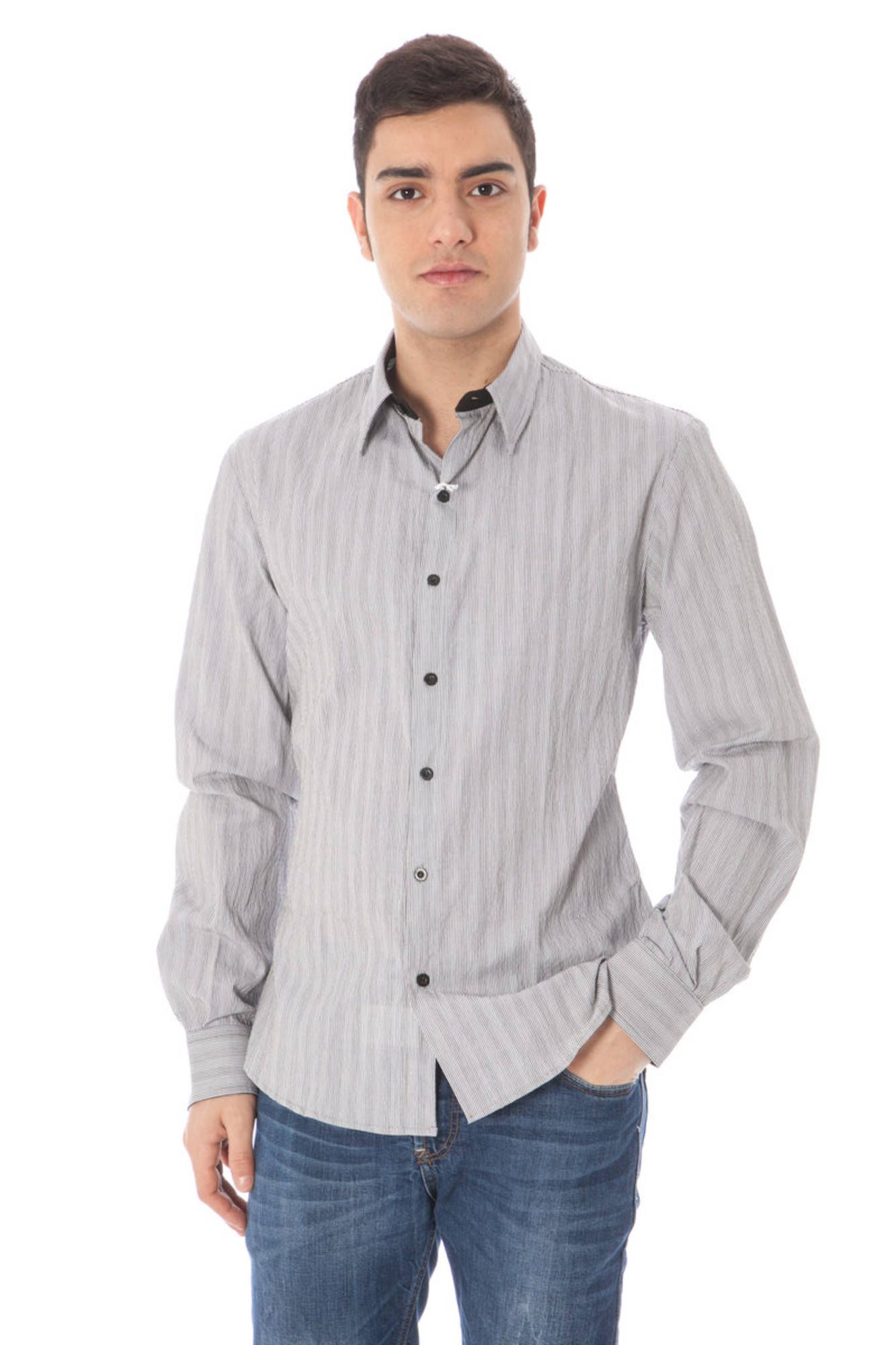 COSTUME NATIONAL LONG SLEEVE SHIRT MEN WHITE COSTUME NATIONAL LONG SLEEVE SHIRT MEN WHITE