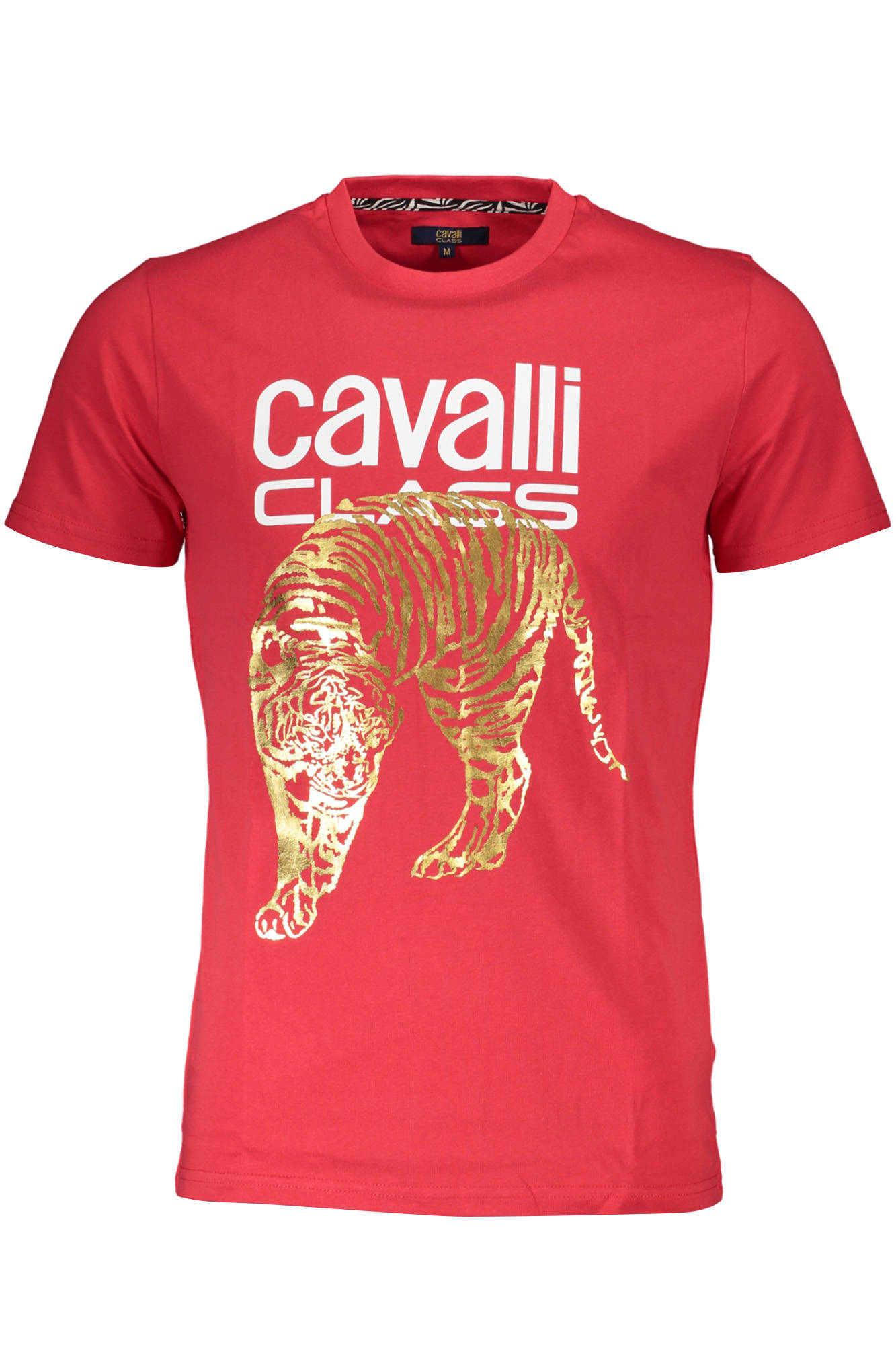 CAVALLI CLASS SHORT SLEEVE T-SHIRT MEN RED CAVALLI CLASS SHORT SLEEVE T-SHIRT MEN RED