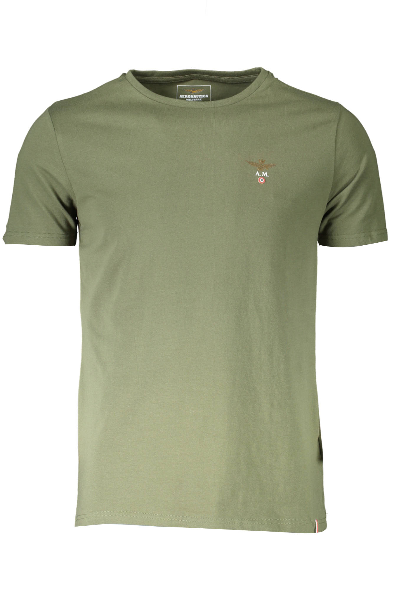 AERONAUTICA MILITARE GREEN MEN OUTDOOR T-SHIRT AERONAUTICA MILITARE GREEN MEN OUTDOOR T-SHIRT