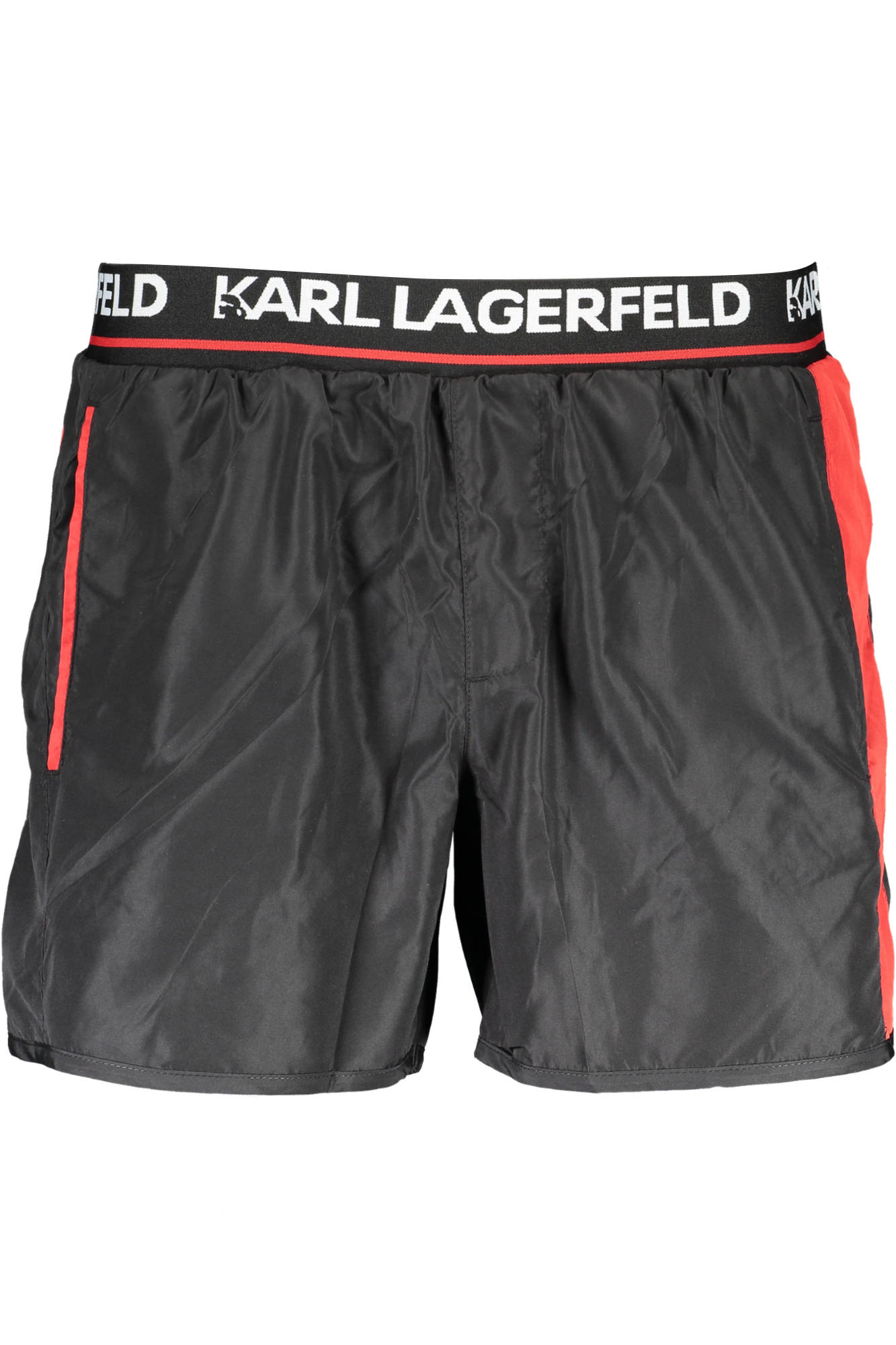KARL LAGERFELD BEACHWEAR SWIMSUIT BLACK MEN BOTTOM