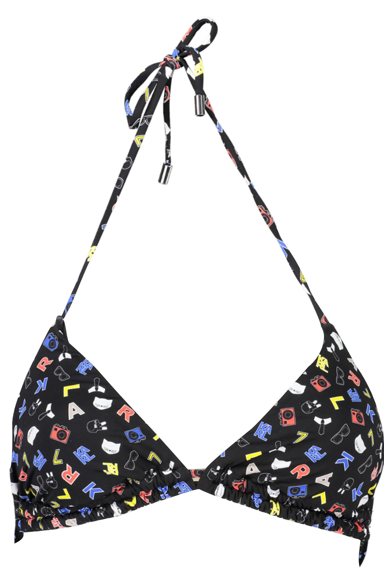 KARL LAGERFELD BEACHWEAR SWIMSUIT TOP WOMEN BLACK
