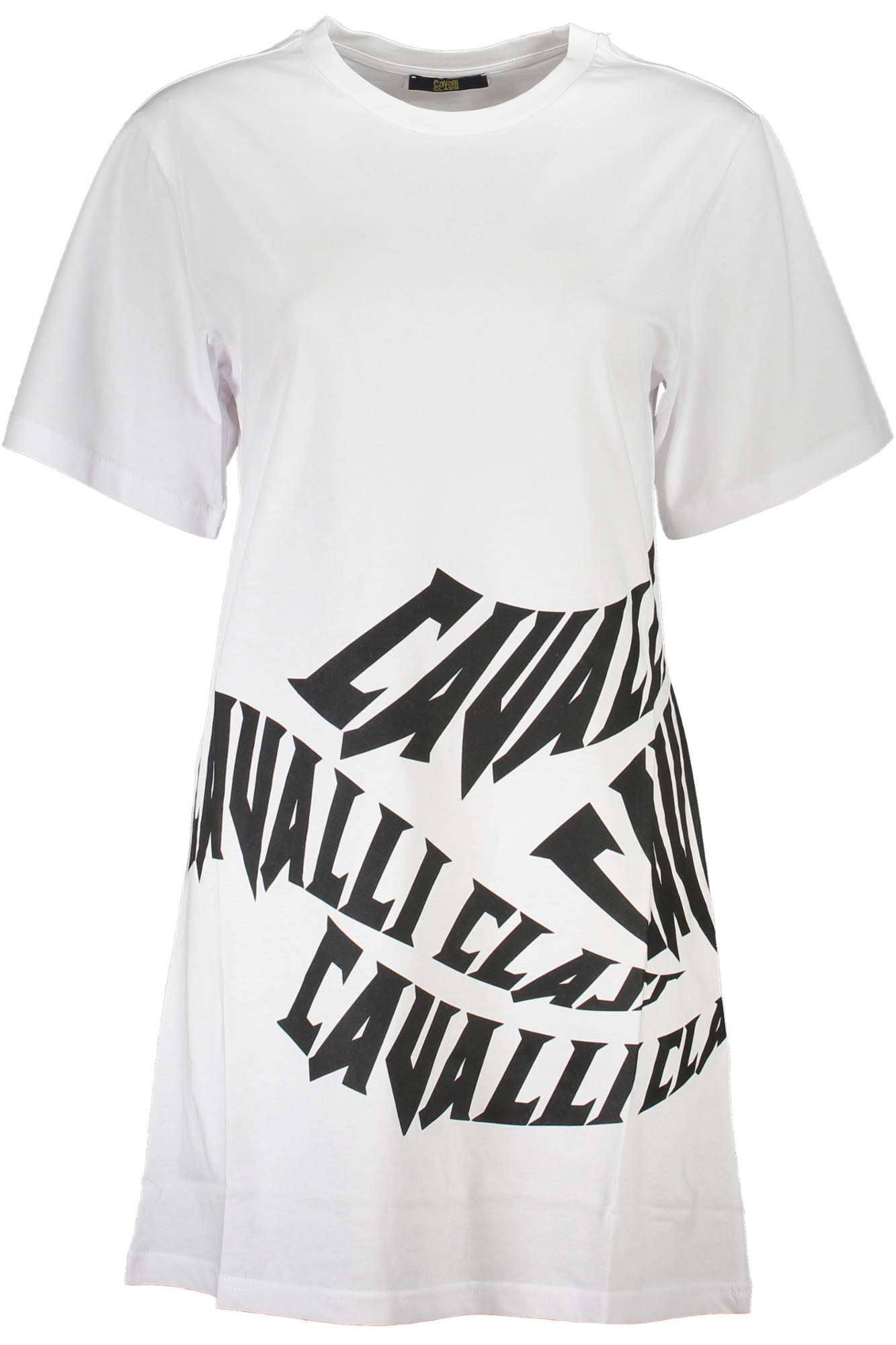 CAVALLI CLASS SHORT DRESS WOMEN WHITE CAVALLI CLASS SHORT DRESS WOMEN WHITE