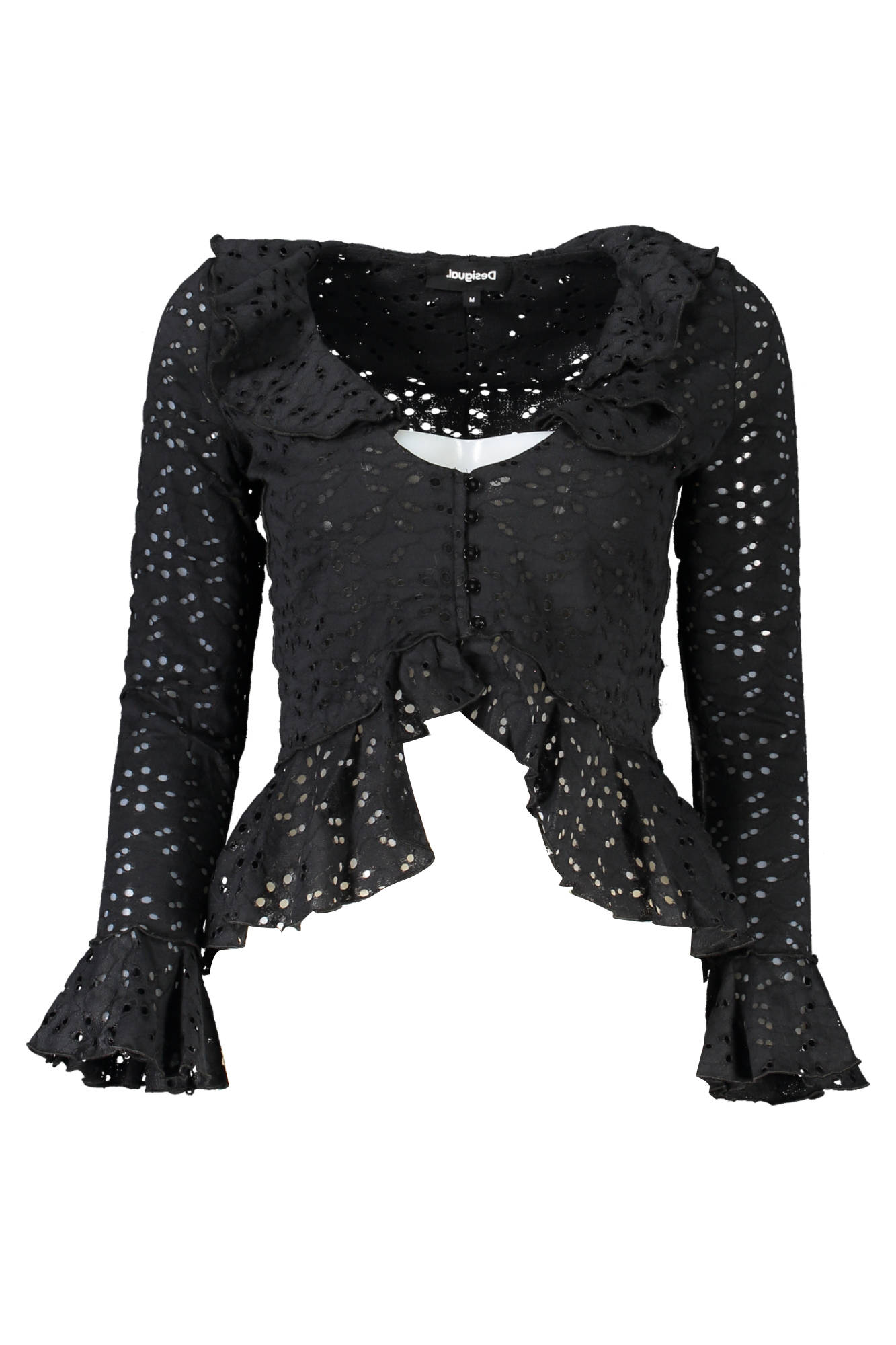 DESIGUAL LONG SLEEVE SHIRT WOMEN BLACK DESIGUAL LONG SLEEVE SHIRT WOMEN BLACK