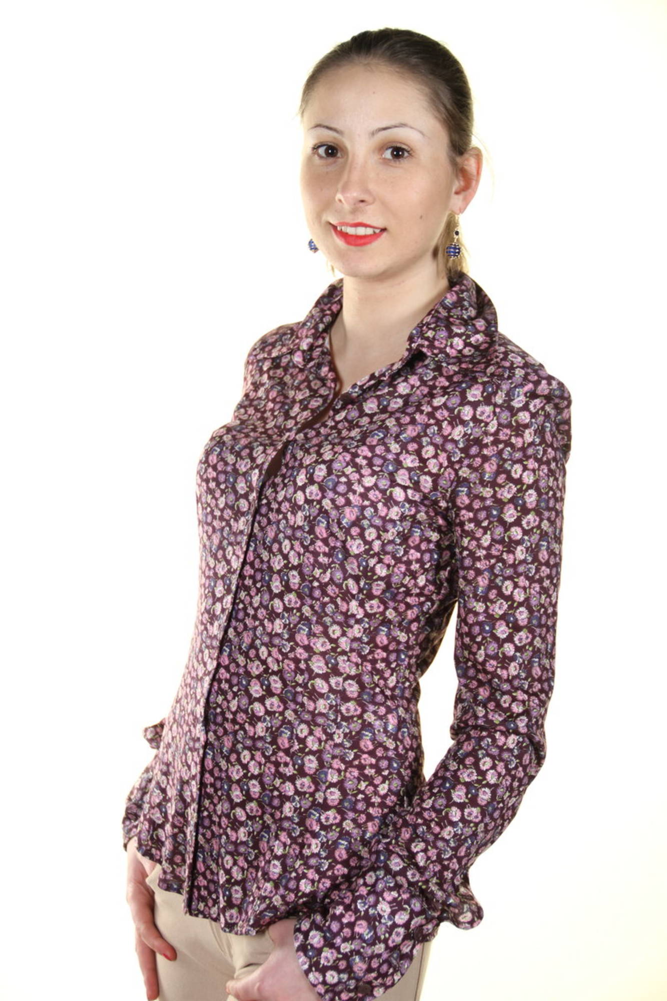HOLIDAY INN LONG SLEEVE SHIRT WOMEN PURPLE
