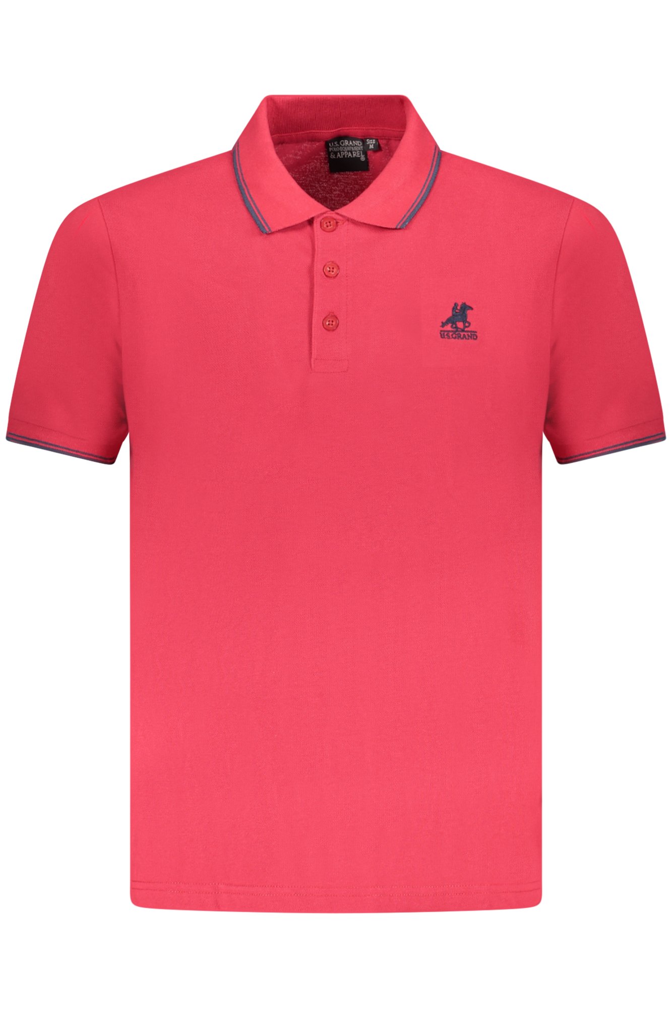 US GRAND MEN SHORT-SLEEVE POLO SHIRT, RED US GRAND MEN SHORT-SLEEVE POLO SHIRT, RED