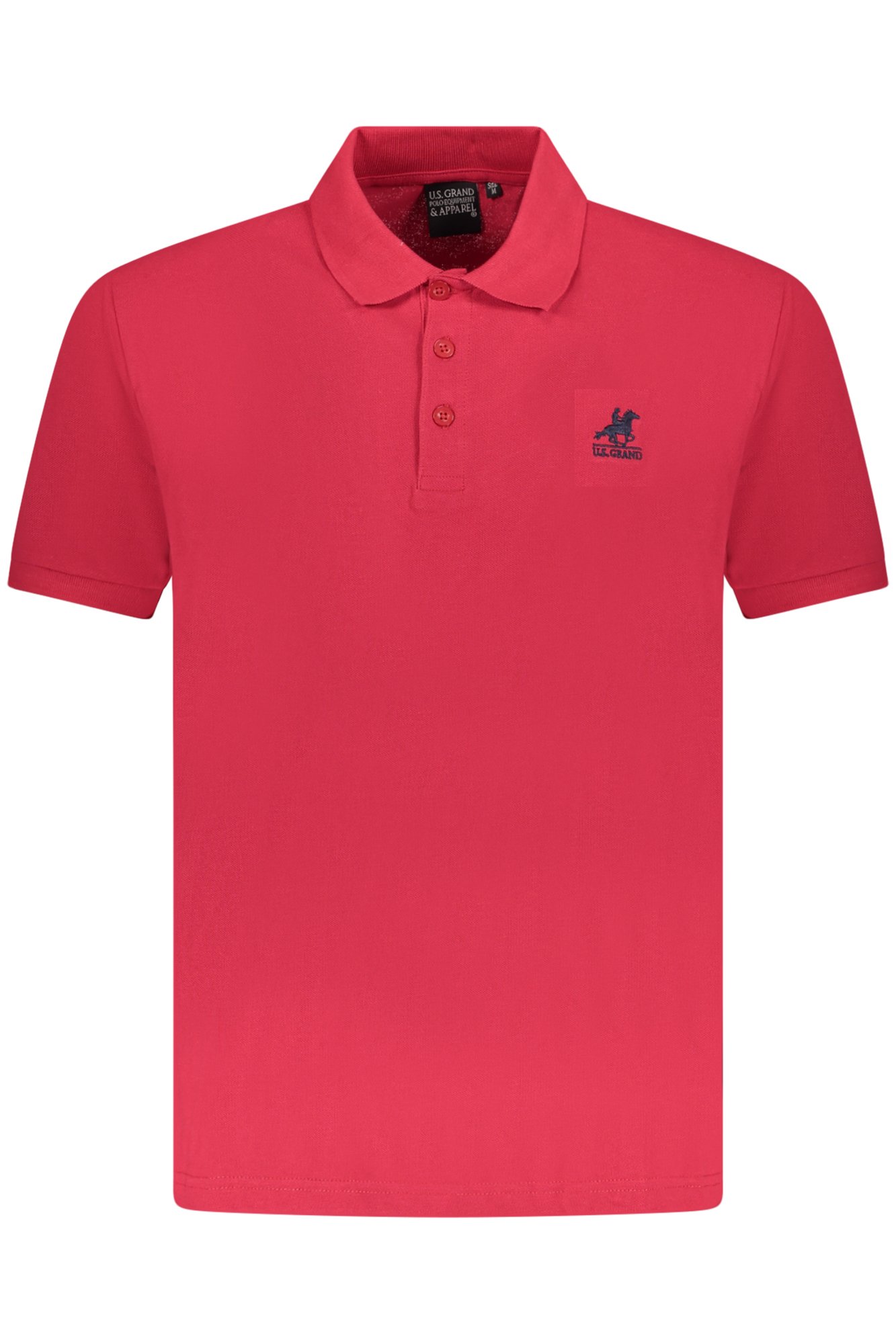 US GRAND MEN SHORT-SLEEVE POLO SHIRT, RED US GRAND MEN SHORT-SLEEVE POLO SHIRT, RED