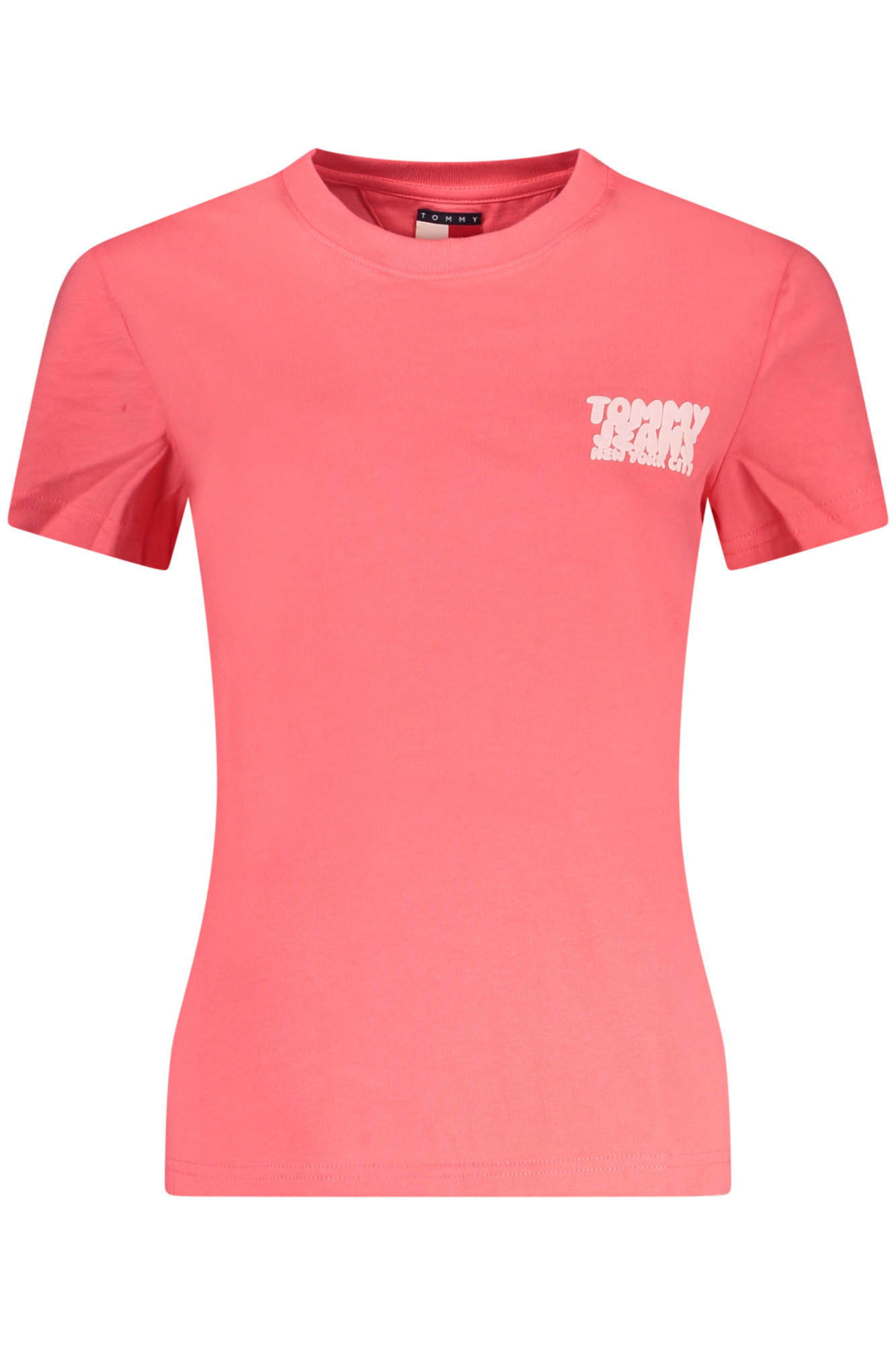 TOMMY HILFIGER WOMEN SHORT SLEEVE T-SHIRT PINK TOMMY HILFIGER WOMEN SHORT SLEEVE T-SHIRT PINK