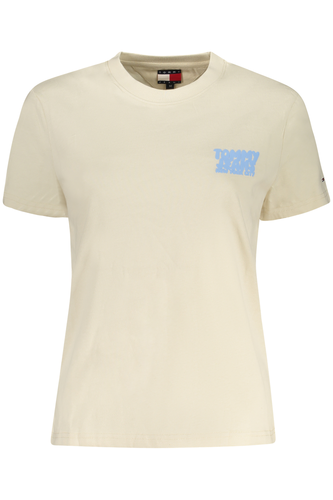 TOMMY HILFIGER SHORT SLEEVE T-SHIRT WOMEN BEIGE TOMMY HILFIGER SHORT SLEEVE T-SHIRT WOMEN BEIGE