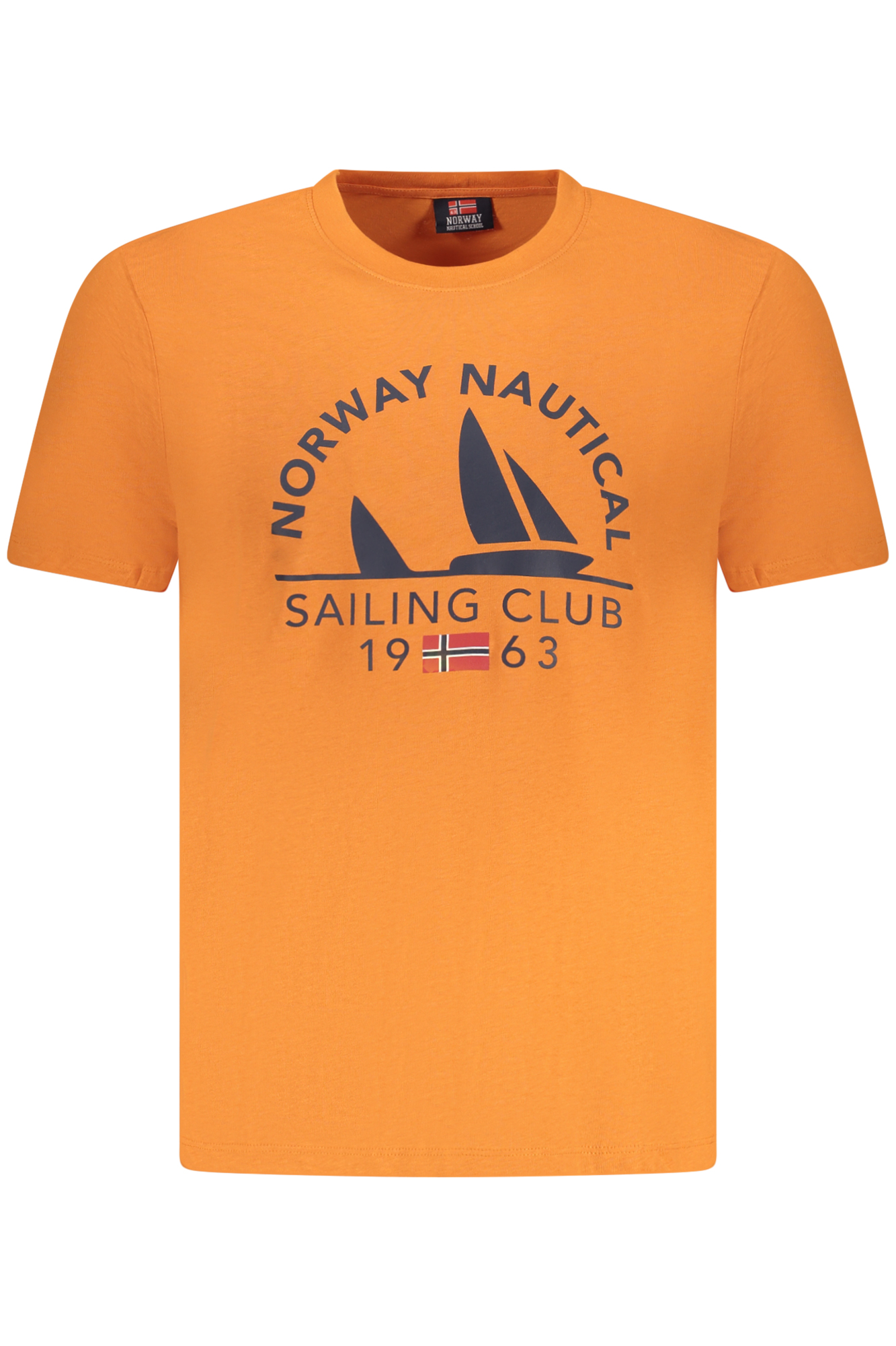NORWAY 1963 MEN SHORT SLEEVE T-SHIRT ORANGE NORWAY 1963 MEN SHORT SLEEVE T-SHIRT ORANGE