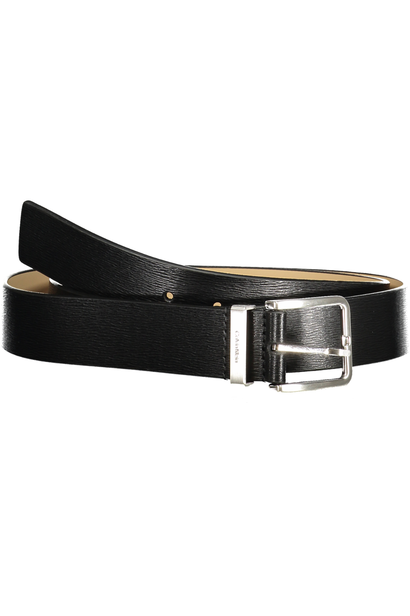 CALVIN KLEIN MEN BLACK LEATHER BELT
