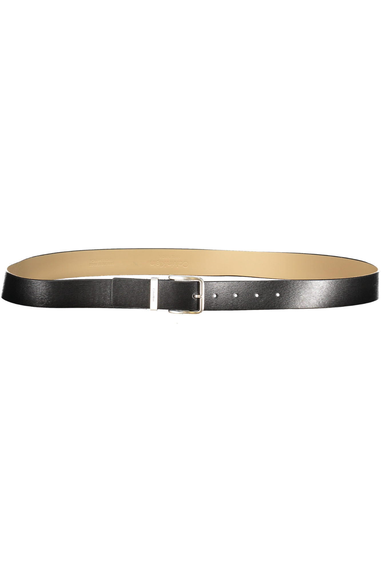 CALVIN KLEIN MEN BLACK LEATHER BELT