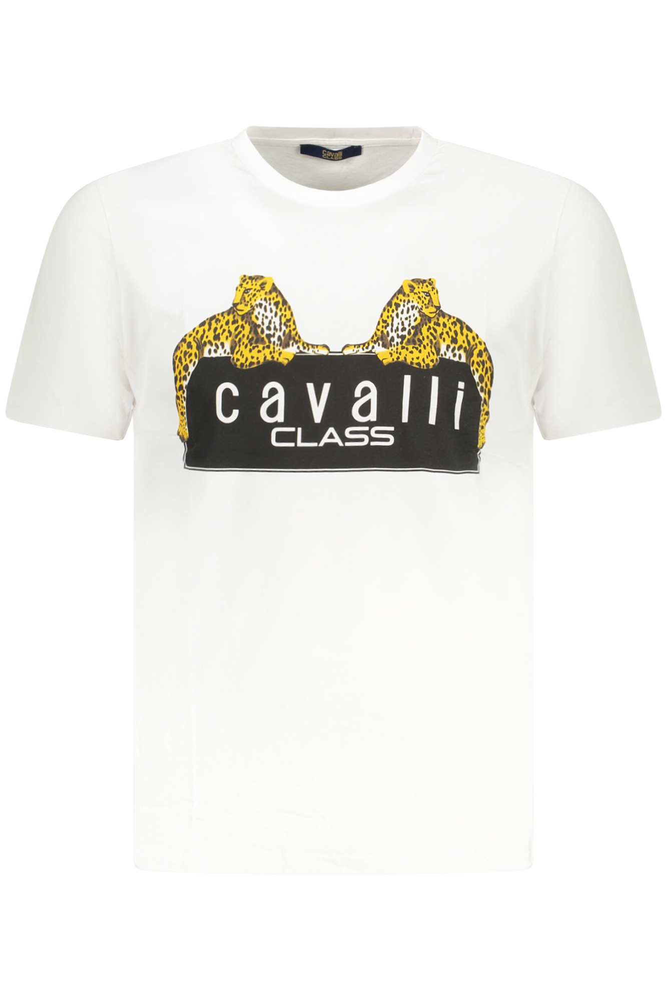 CAVALLI CLASS SHORT SLEEVE T-SHIRT MEN WHITE CAVALLI CLASS SHORT SLEEVE T-SHIRT MEN WHITE