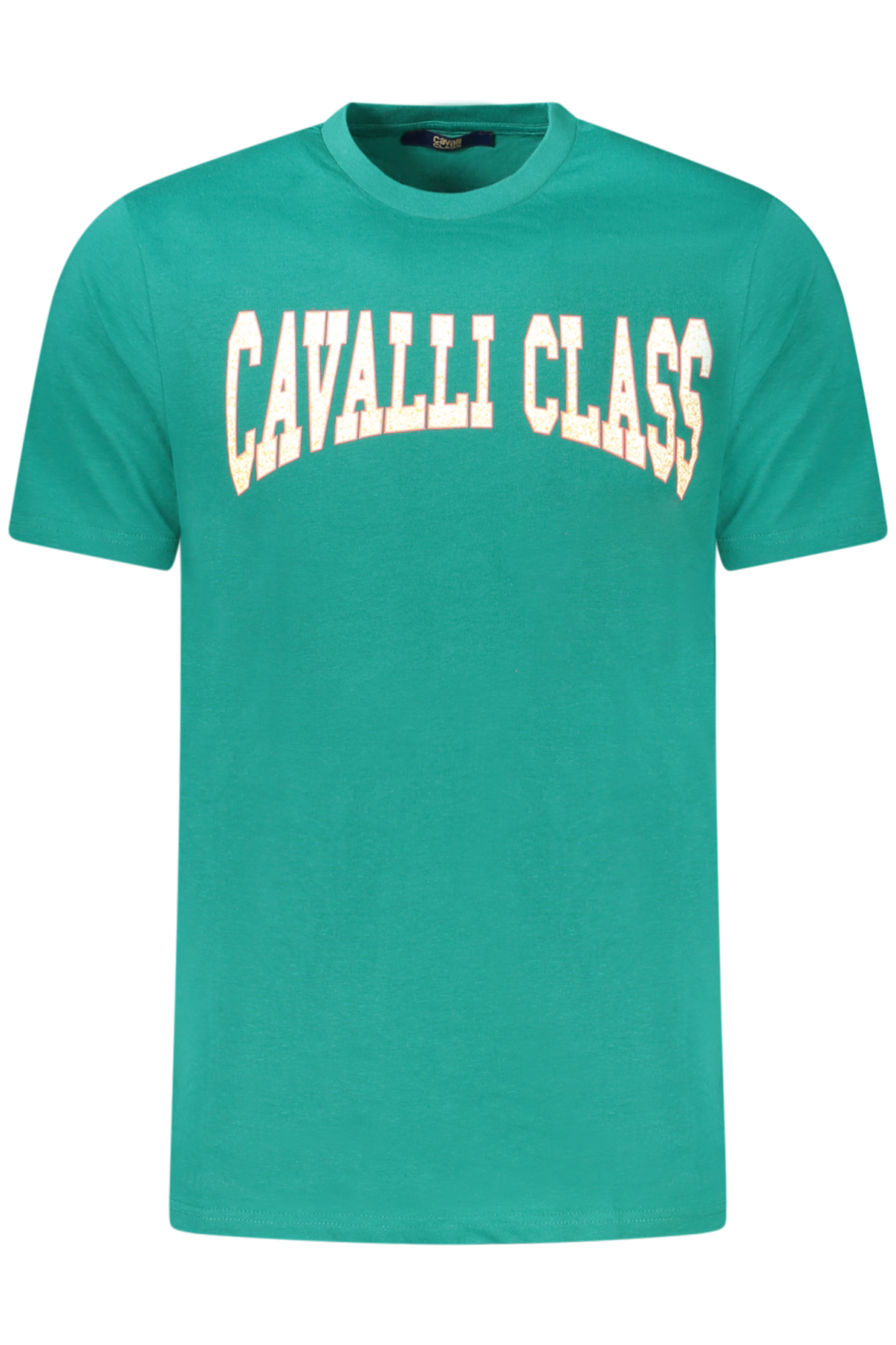 CAVALLI CLASS SHORT SLEEVE T-SHIRT MEN GREEN CAVALLI CLASS SHORT SLEEVE T-SHIRT MEN GREEN
