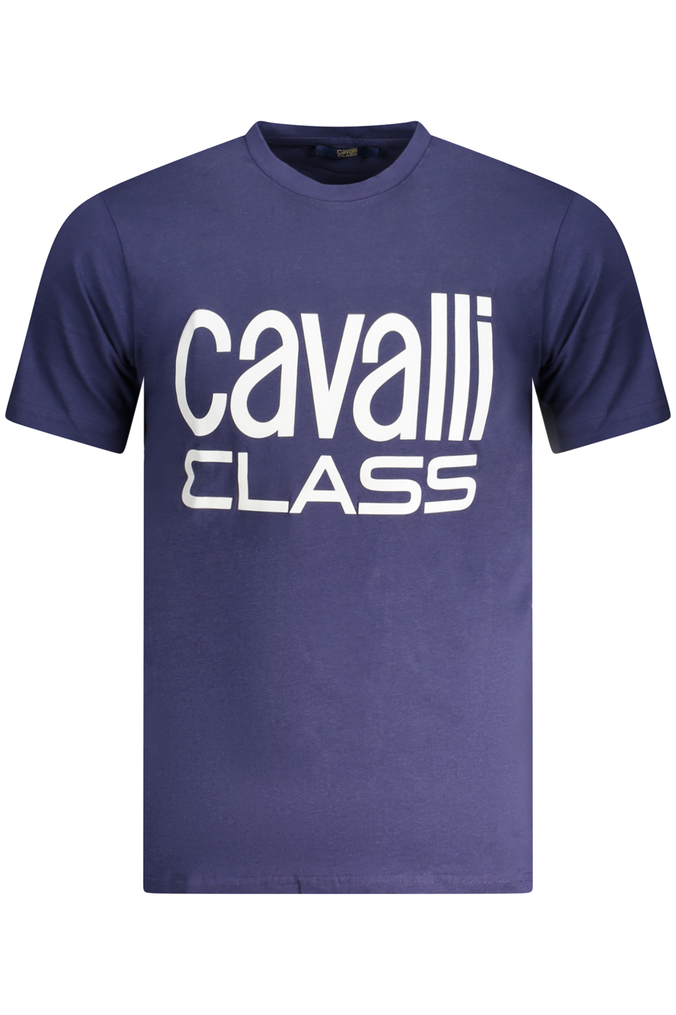 CAVALLI CLASS SHORT SLEEVE T-SHIRT MEN BLUE CAVALLI CLASS SHORT SLEEVE T-SHIRT MEN BLUE
