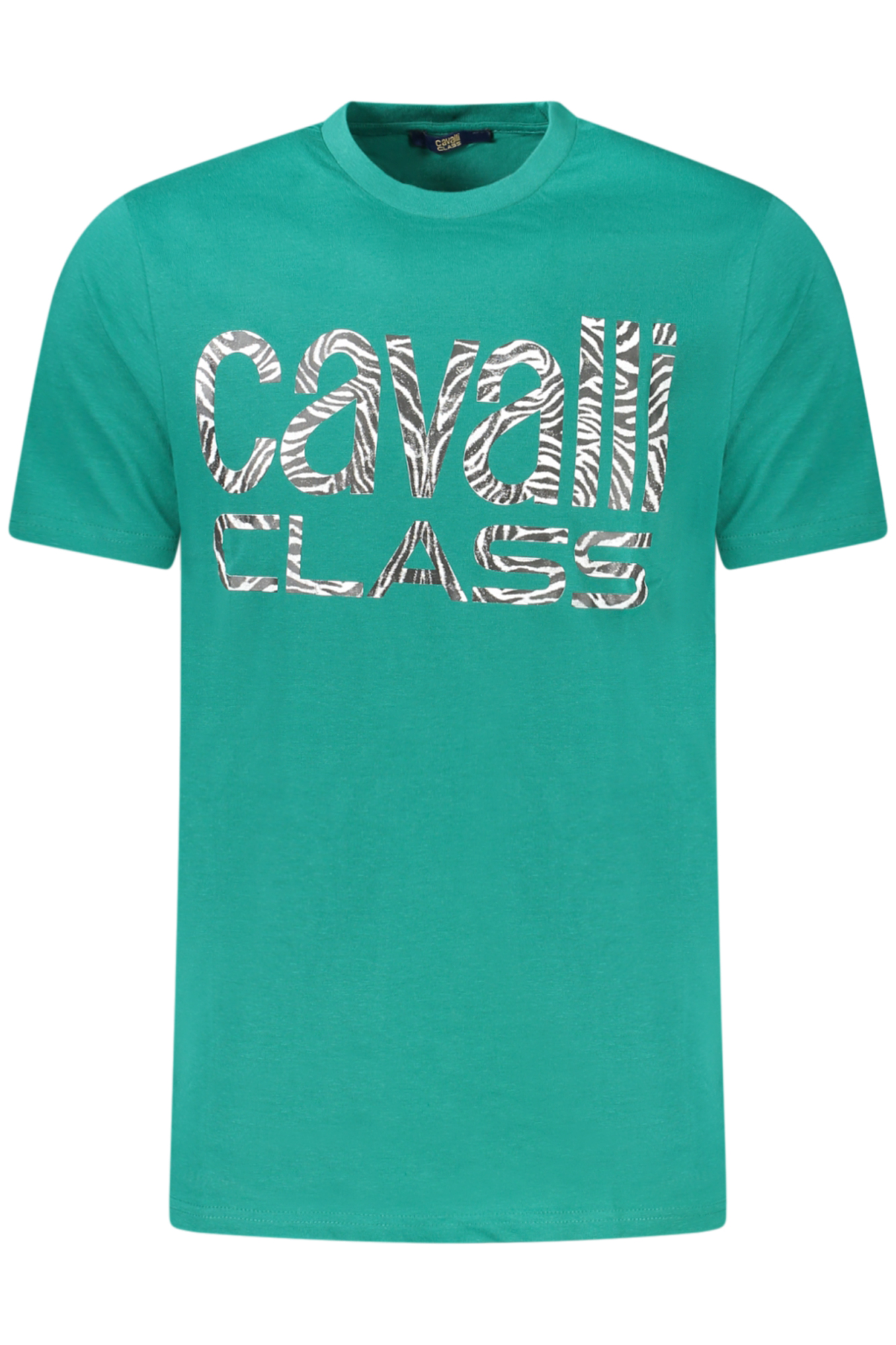 CAVALLI CLASS SHORT SLEEVE T-SHIRT MEN GREEN CAVALLI CLASS SHORT SLEEVE T-SHIRT MEN GREEN