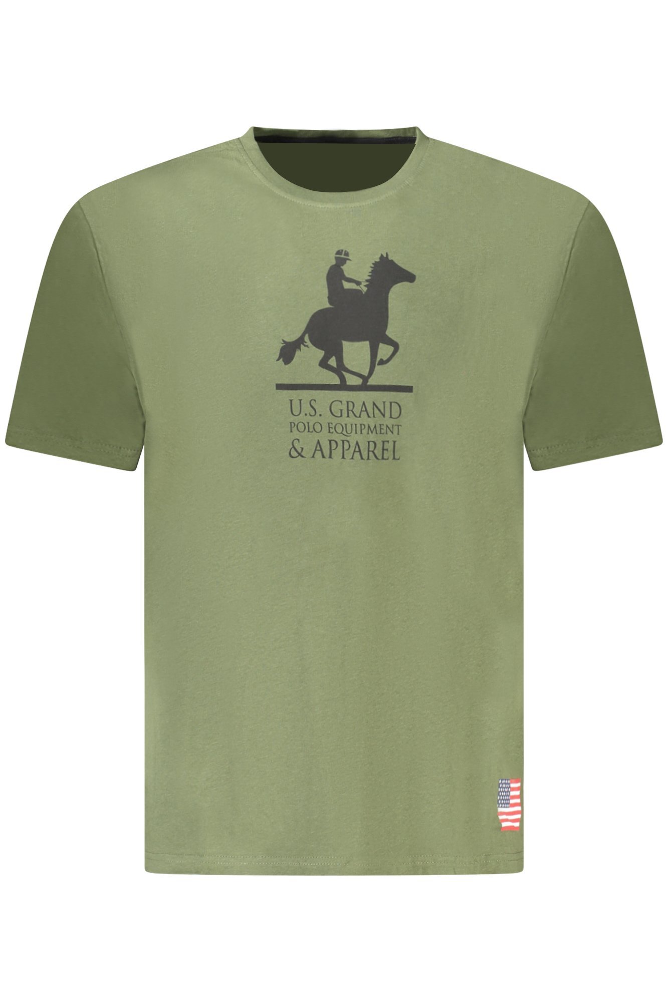 US GRAND MEN SHORT-SLEEVED GREEN T-SHIRT