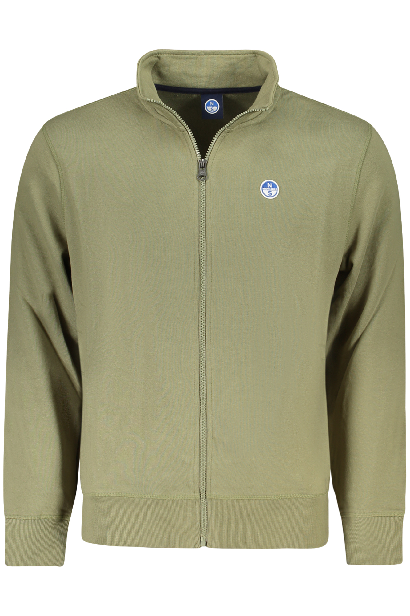 NORTH SAILS MEN ZIP-UP SWEATSHIRT GREEN NORTH SAILS MEN ZIP-UP SWEATSHIRT GREEN