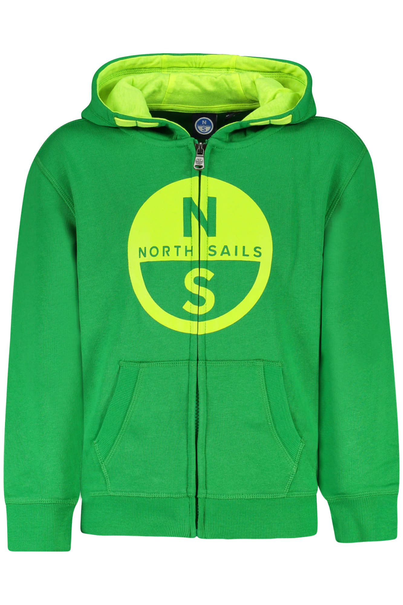 NORTH SAILS CHILDREN ZIP-UP SWEATSHIRT GREEN NORTH SAILS CHILDREN ZIP-UP SWEATSHIRT GREEN