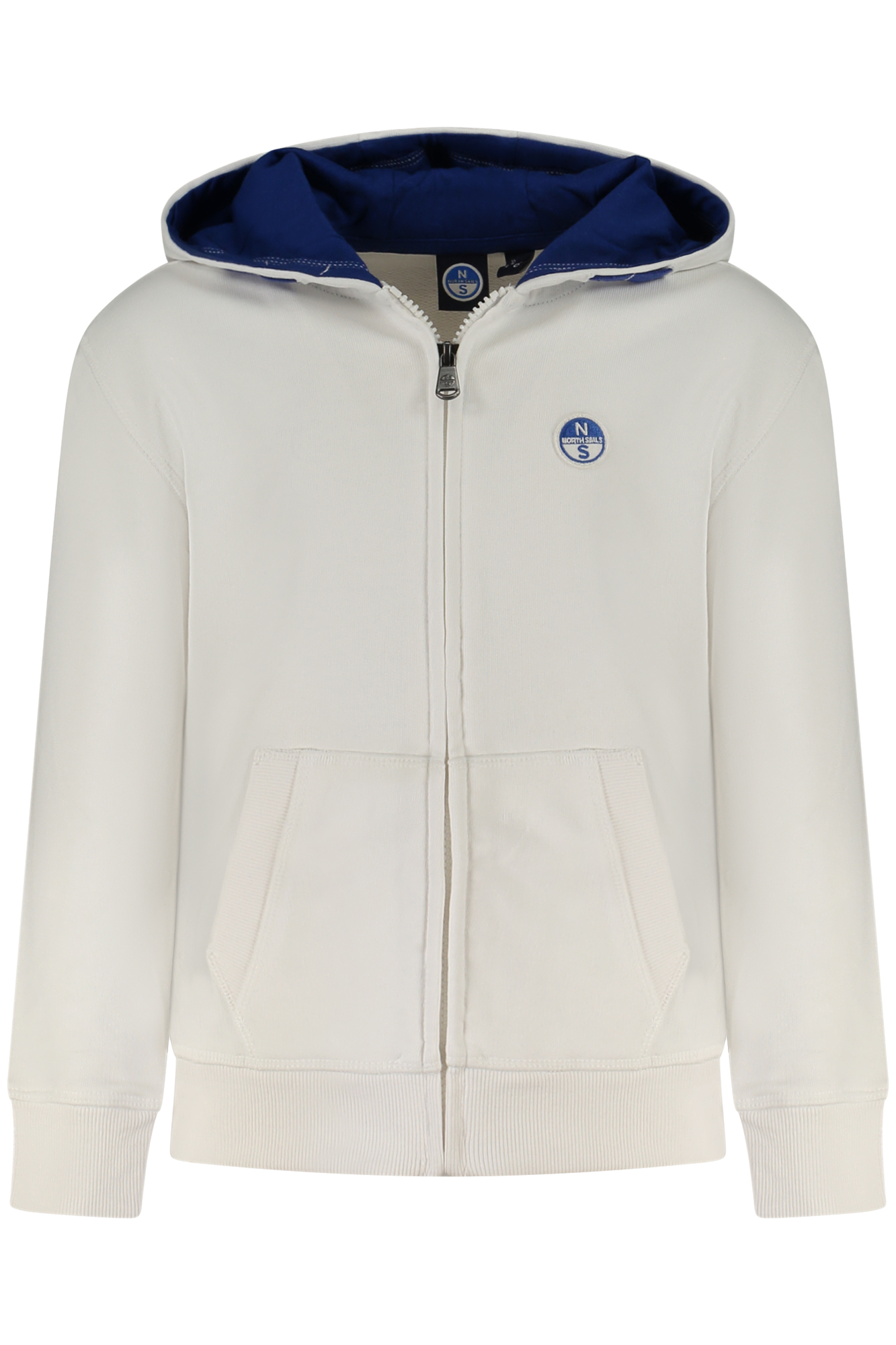 NORTH SAILS KIDS' ZIP-UP SWEATSHIRT WHITE NORTH SAILS KIDS' ZIP-UP SWEATSHIRT WHITE
