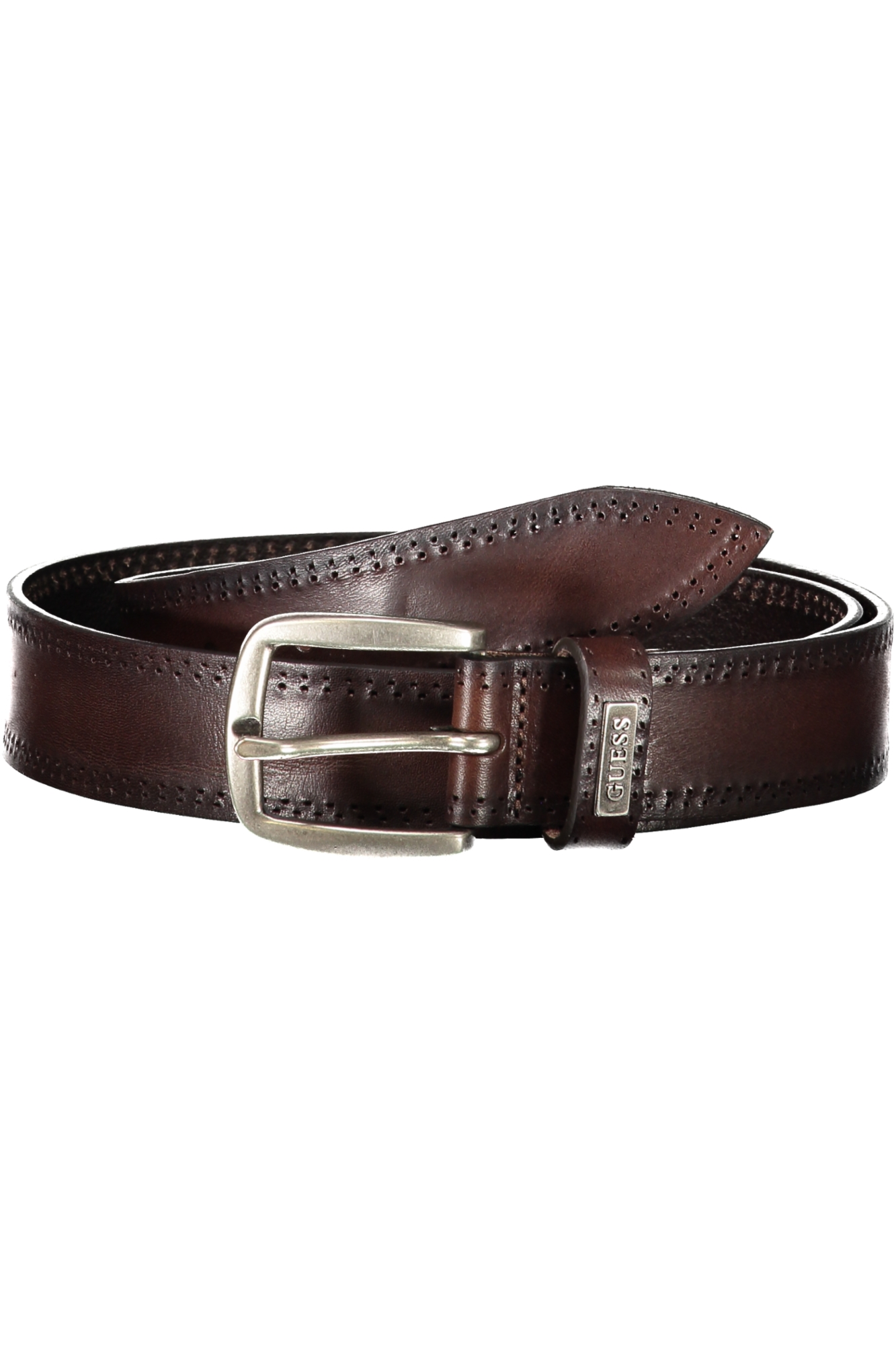GUESS JEANS LEATHER BELT MEN BROWN GUESS JEANS LEATHER BELT MEN BROWN