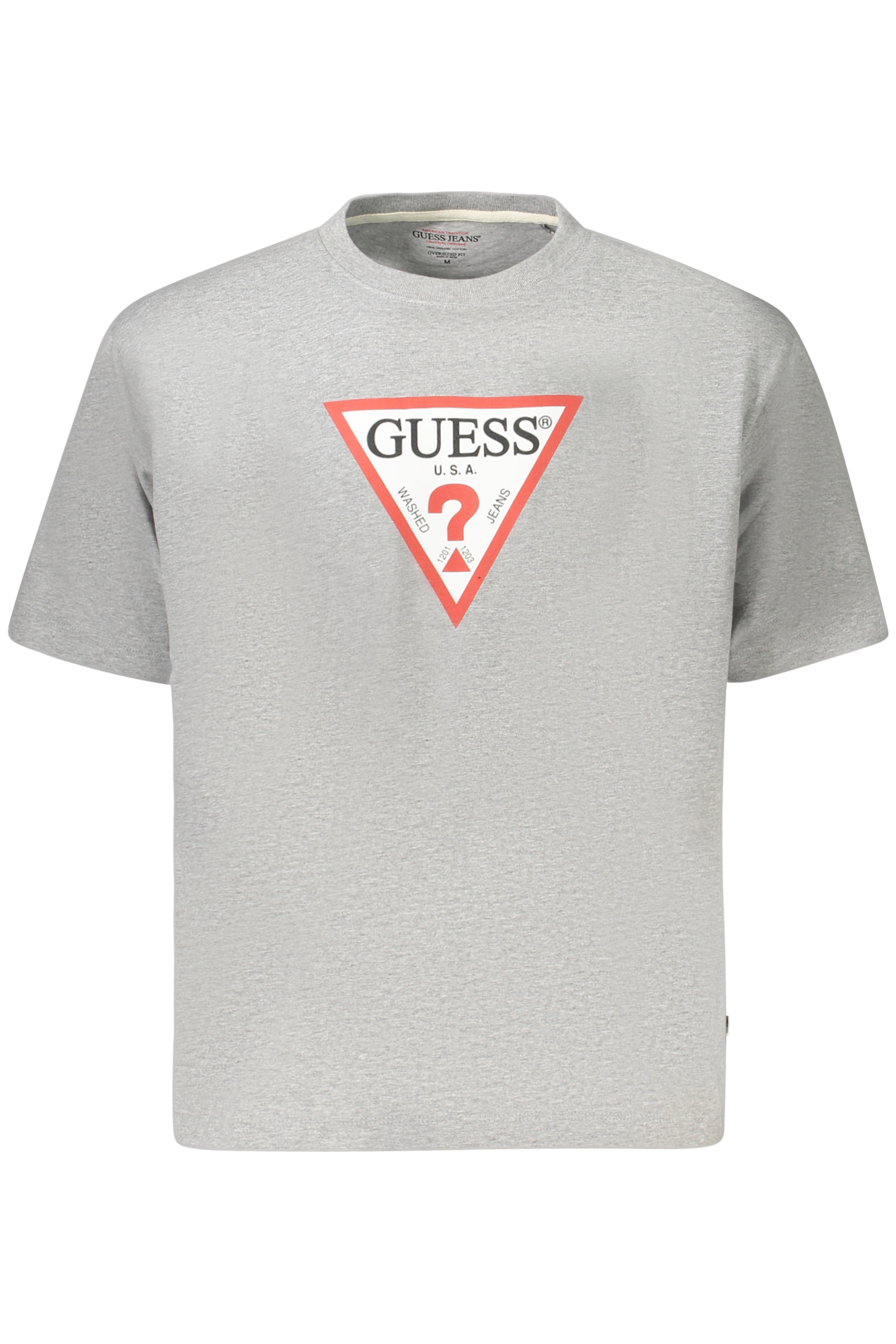 GUESS JEANS SHORT SLEEVE T-SHIRT WOMEN GREY GUESS JEANS SHORT SLEEVE T-SHIRT WOMEN GREY