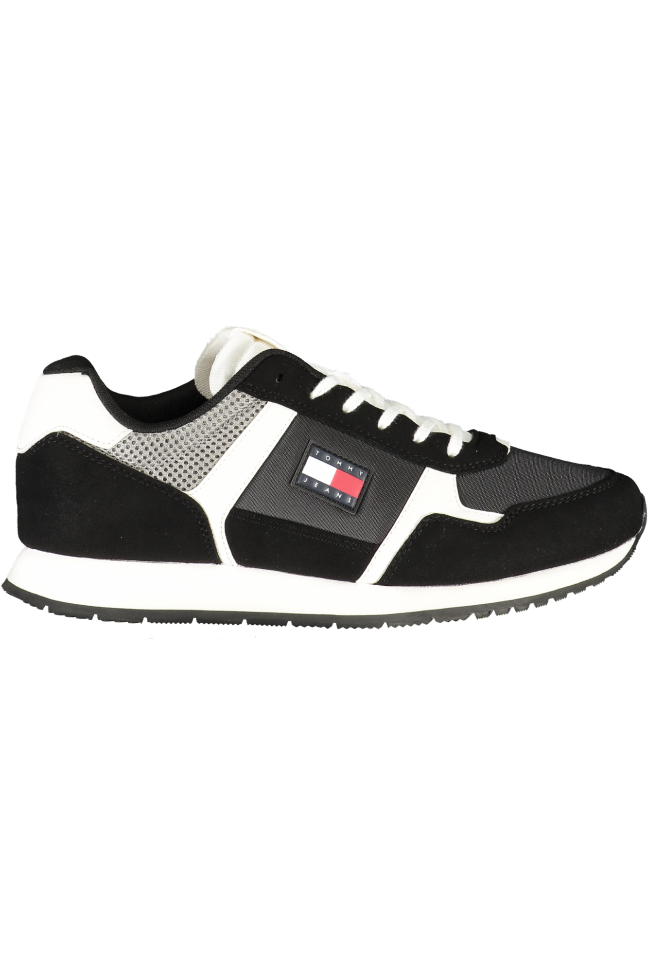 TOMMY HILFIGER MEN BLACK SPORTS SHOES TOMMY HILFIGER MEN BLACK SPORTS SHOES