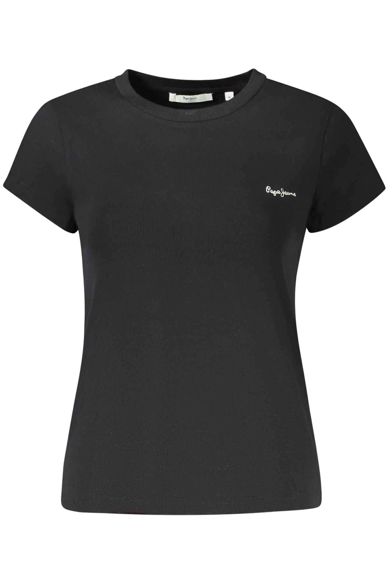 PEPE JEANS WOMEN SHORT-SLEEVE T-SHIRT BLACK PEPE JEANS WOMEN SHORT-SLEEVE T-SHIRT BLACK