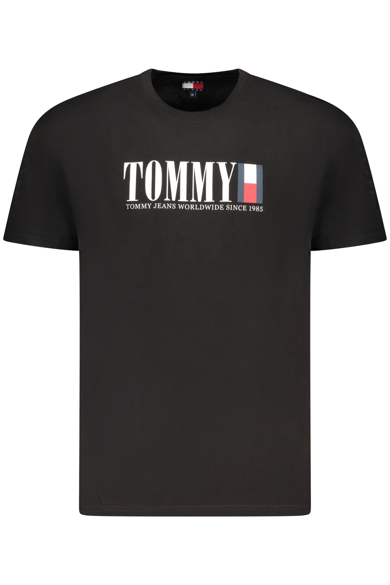 TOMMY HILFIGER MEN SHORT-SLEEVE T-SHIRT BLACK