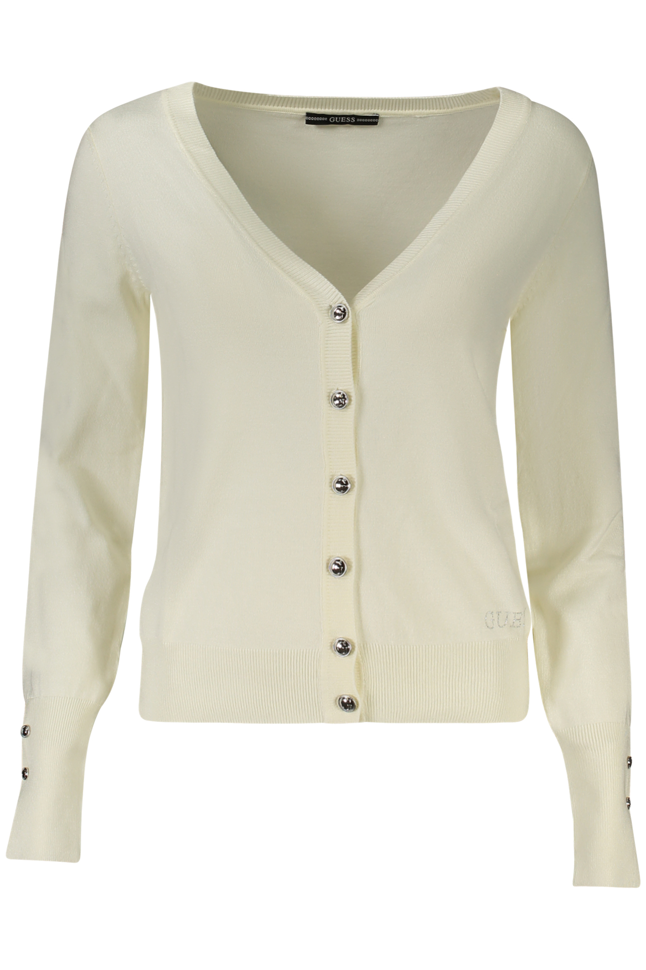 GUESS JEANS WOMEN CARDIGAN WHITE GUESS JEANS WOMEN CARDIGAN WHITE