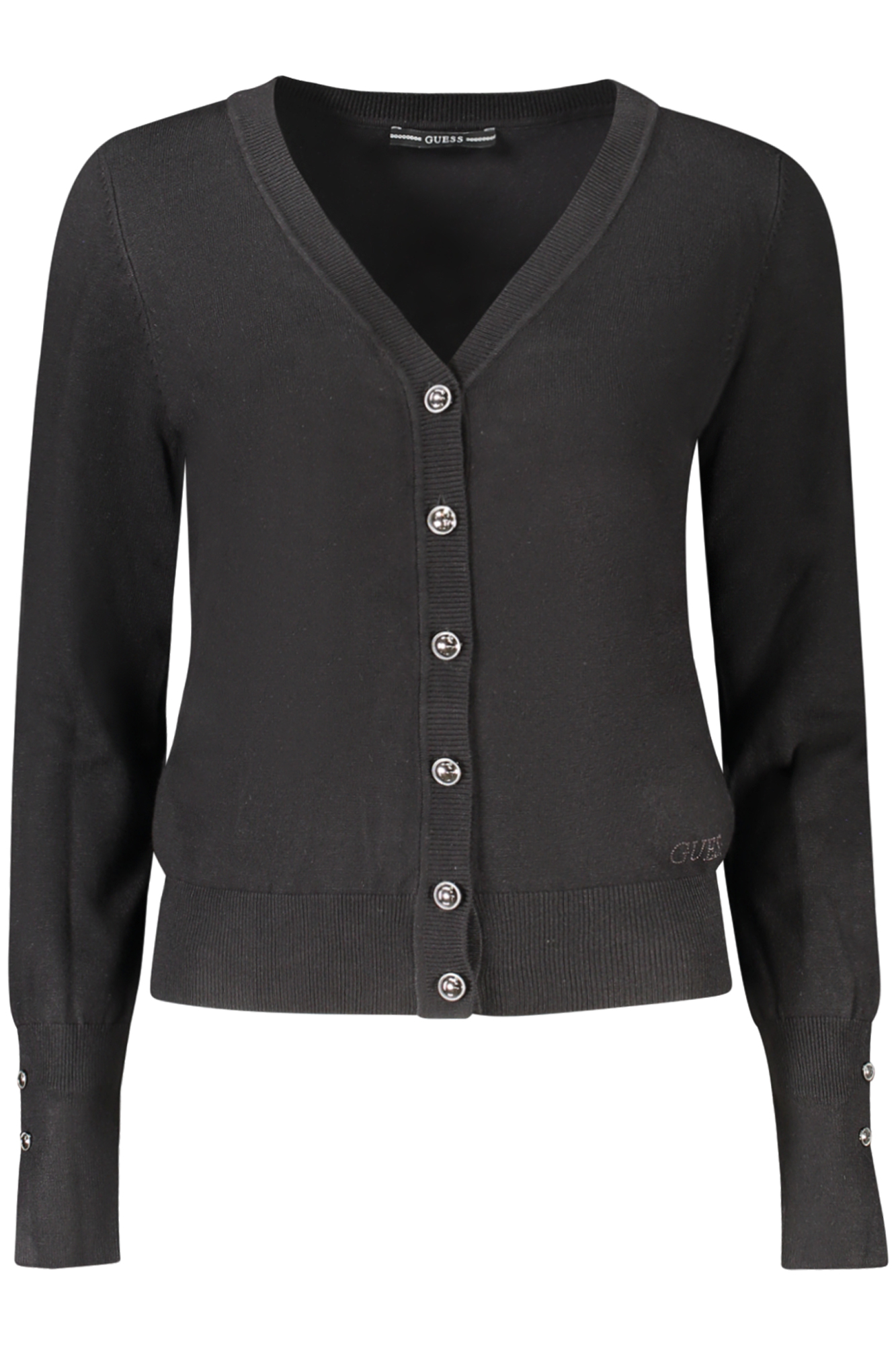 GUESS JEANS WOMEN CARDIGAN BLACK GUESS JEANS WOMEN CARDIGAN BLACK