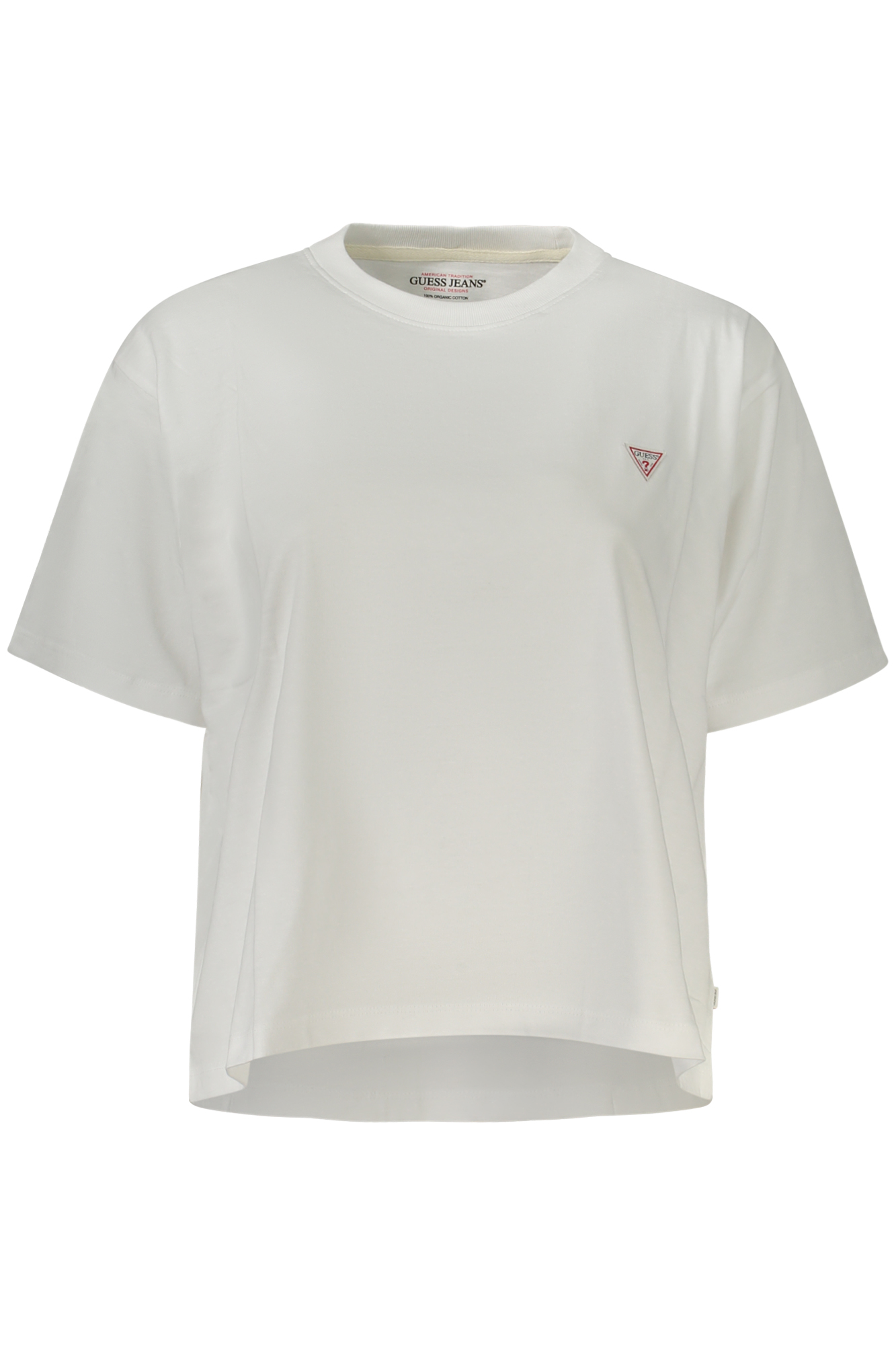 GUESS JEANS WOMEN SHORT-SLEEVE T-SHIRT WHITE