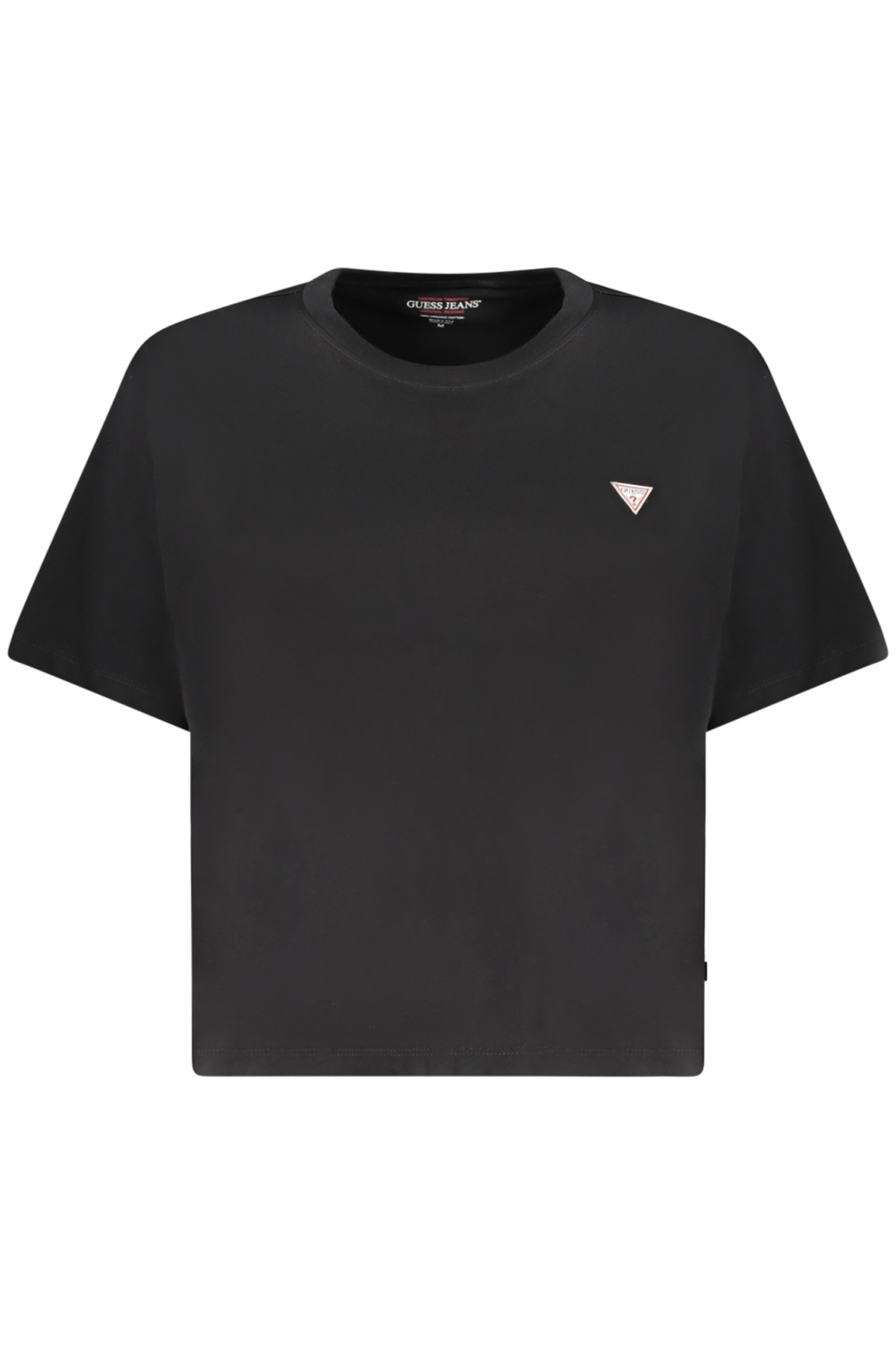 GUESS JEANS WOMEN SHORT-SLEEVED T-SHIRT BLACK